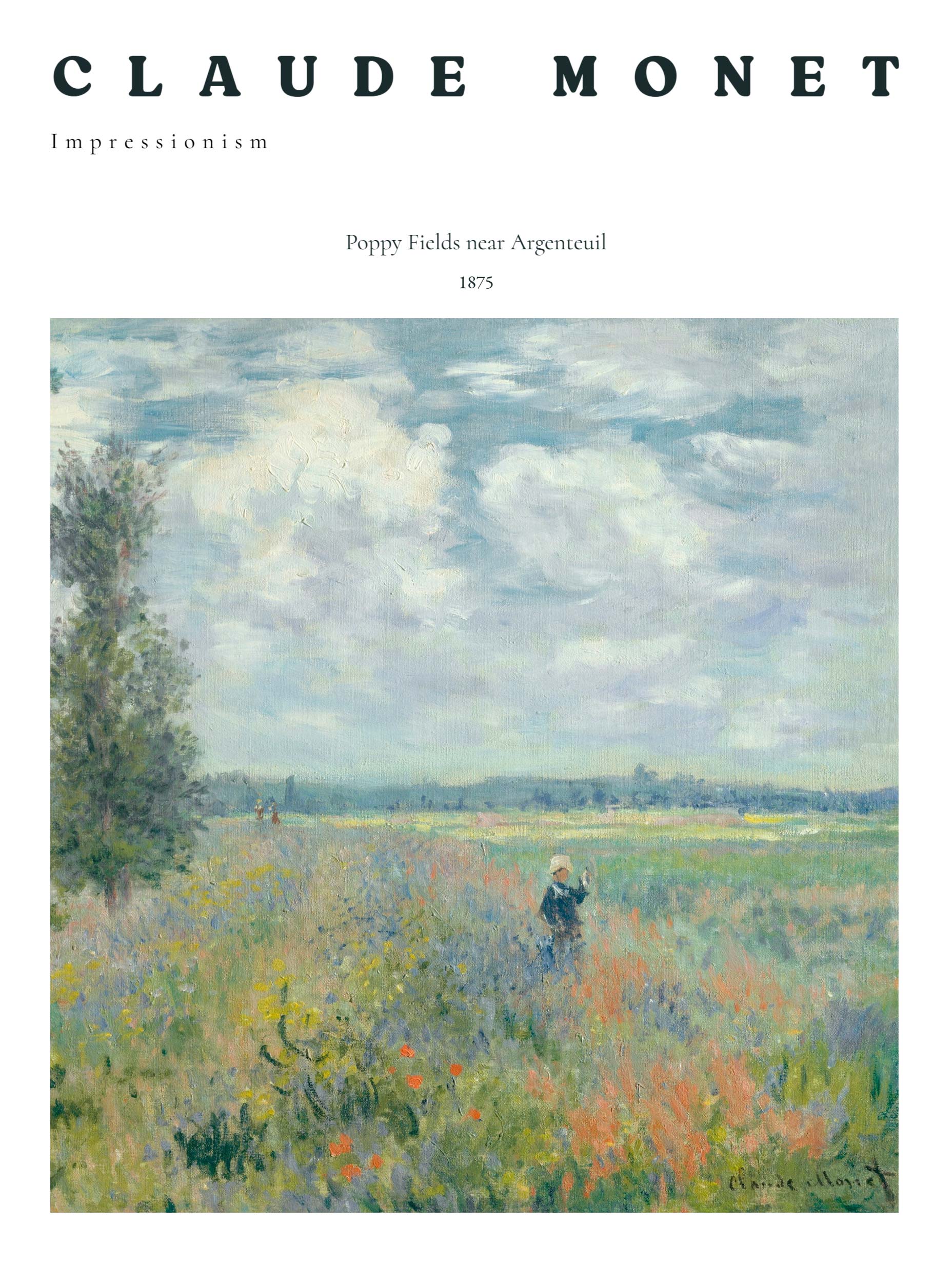 Poppy Field near Argenteuil - Claude Monet