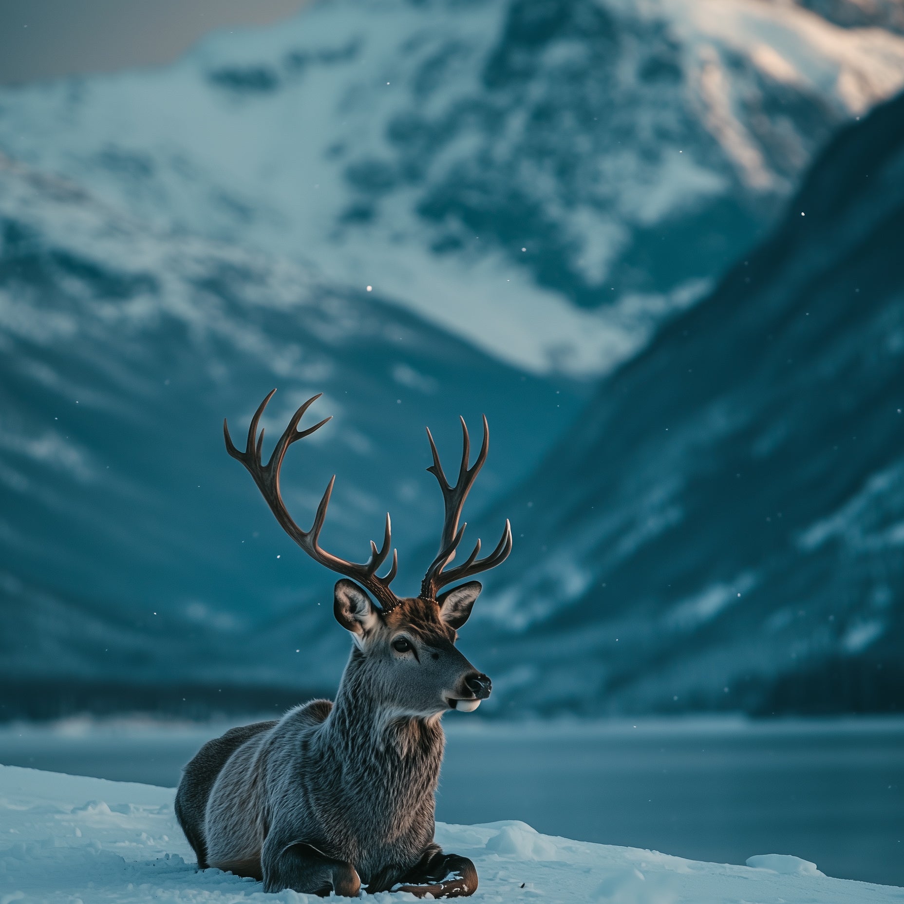 Reindeer Animal Photography Poster