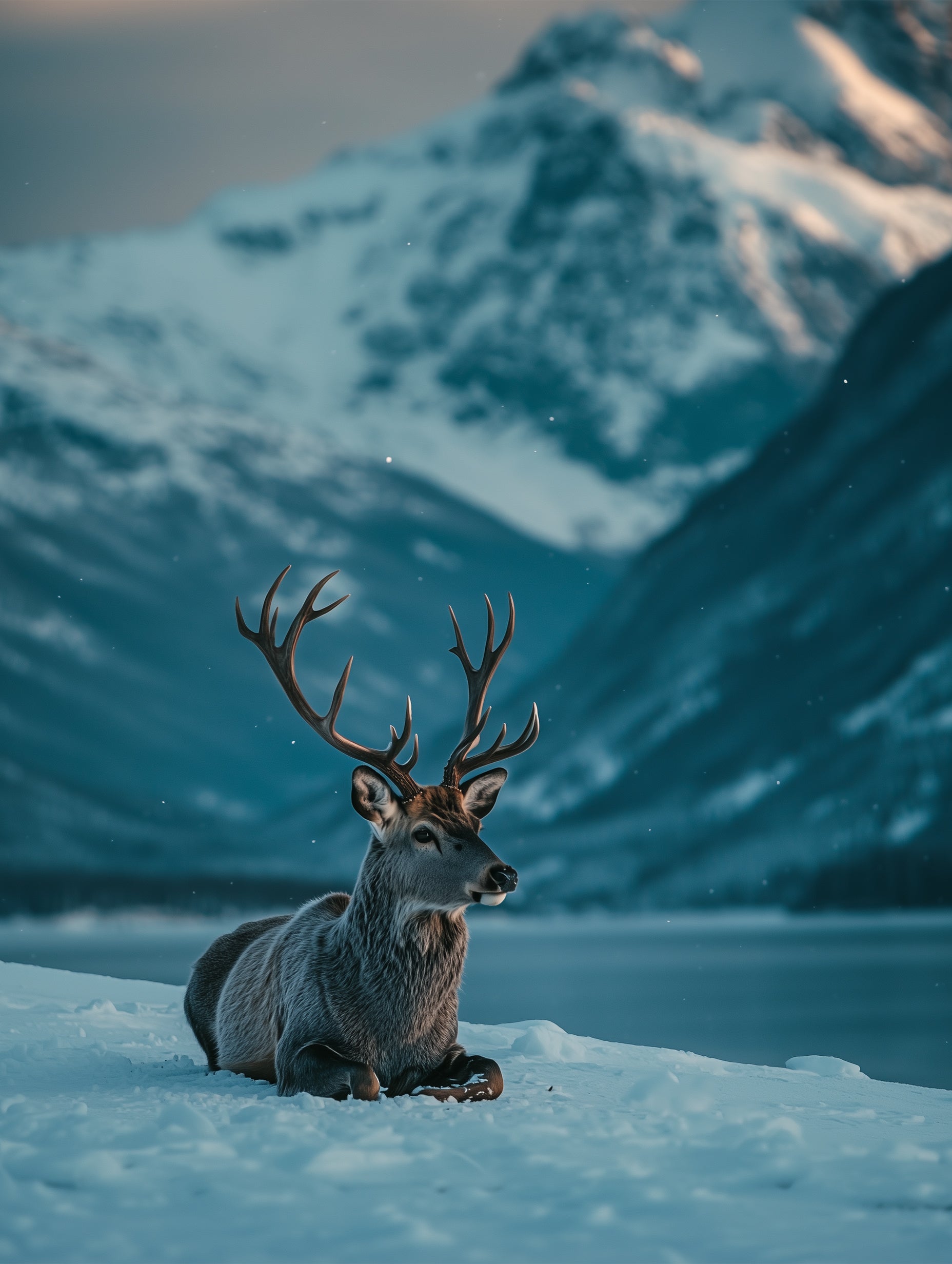 Reindeer Animal Photography Poster