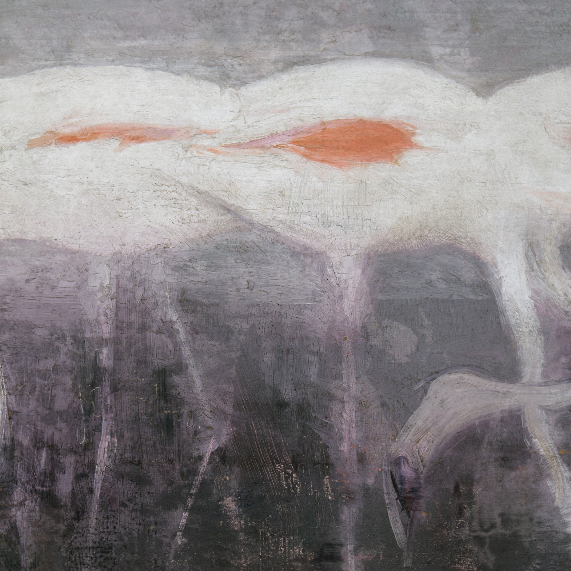 White Flamingoes Abbott Handerson Thayer Art Print