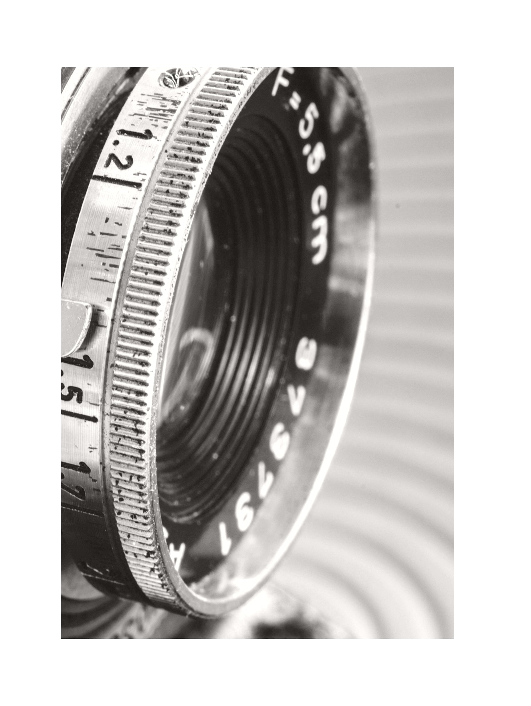 Plakat med vintage kameralinser