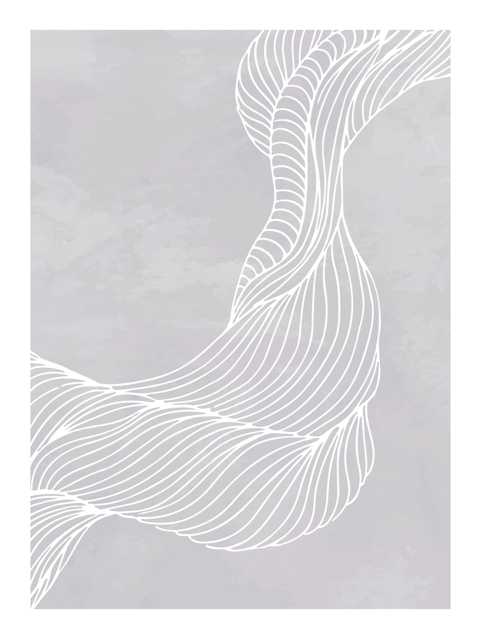 Abstract Line Wave Poster No 2