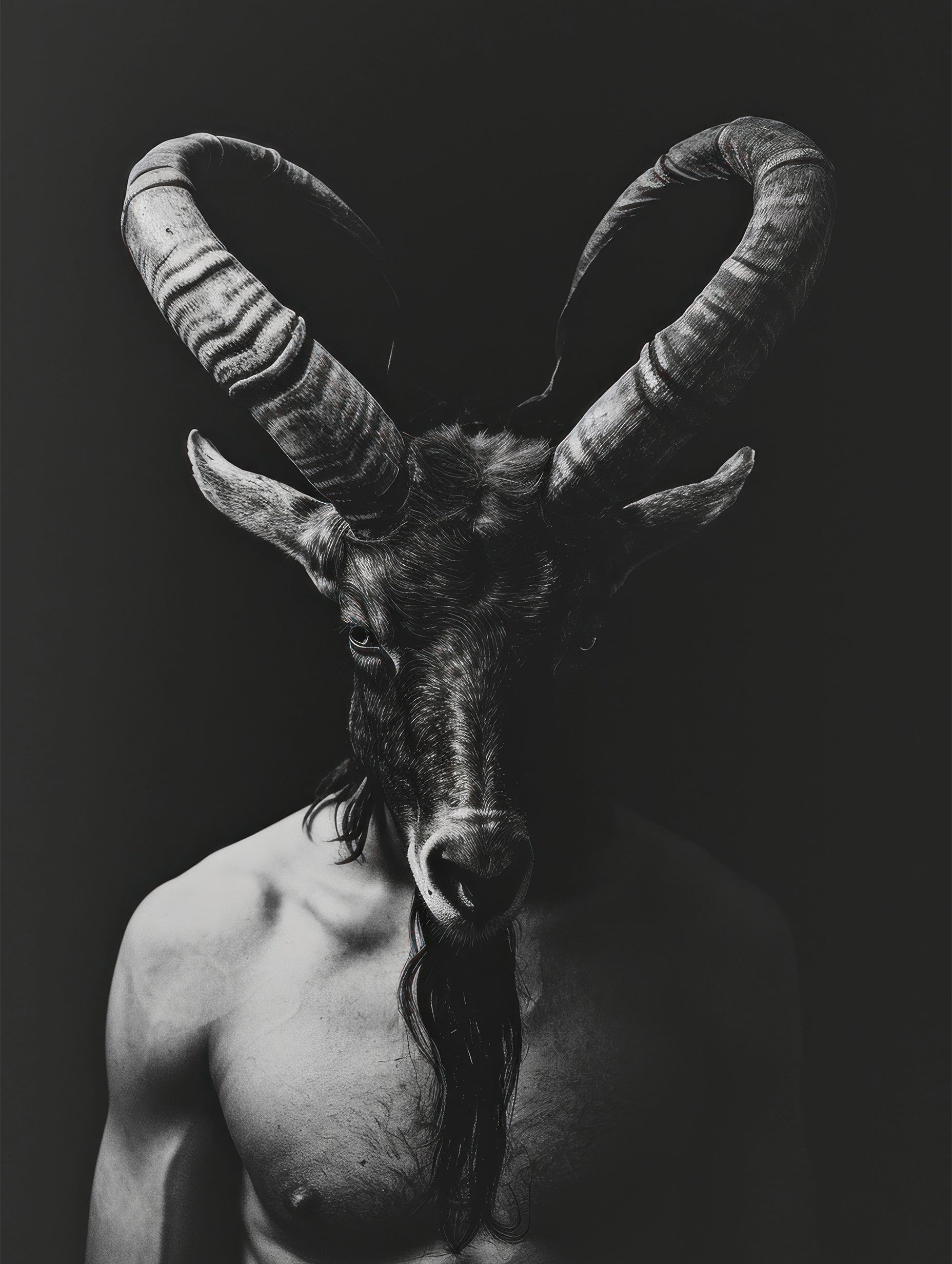 Första huset i en bosättning abstrakt konsttryck