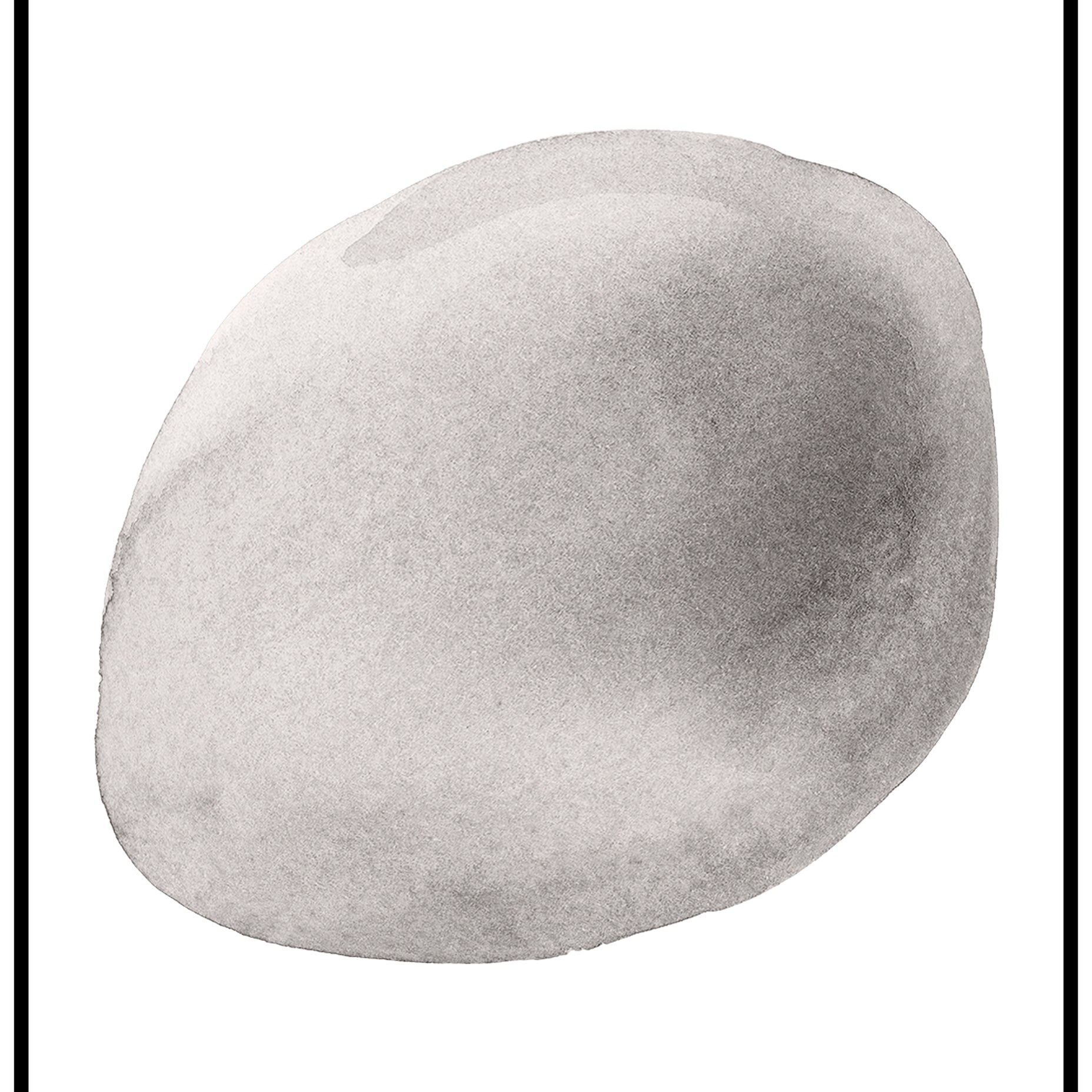 Minimalistisk kunsttrykk med grå stein