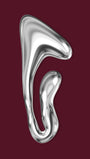 Liquid Metal Shape Illustration Poster No 1