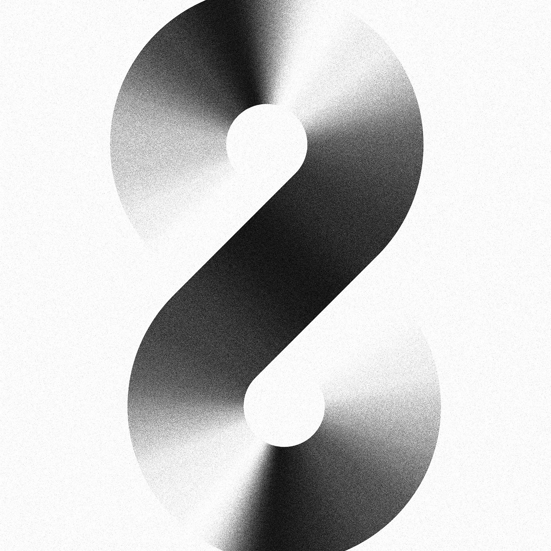 Infinity Symbol Black and White Poster No 1