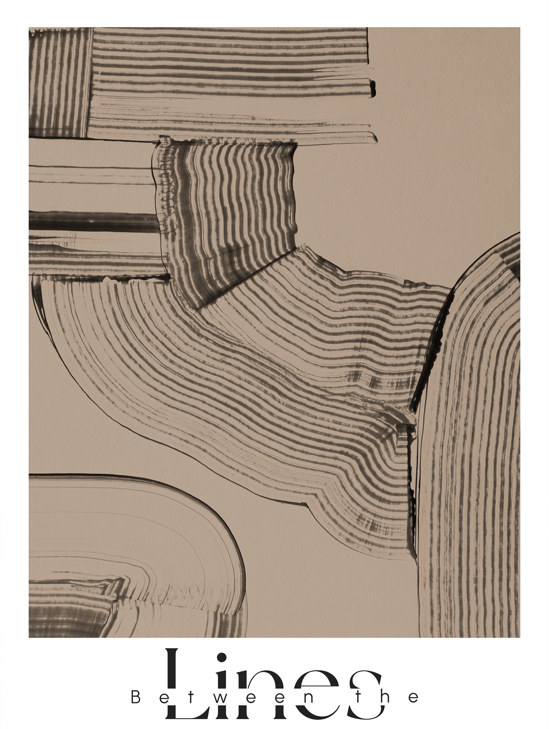 Lines Between Abstract Art Print