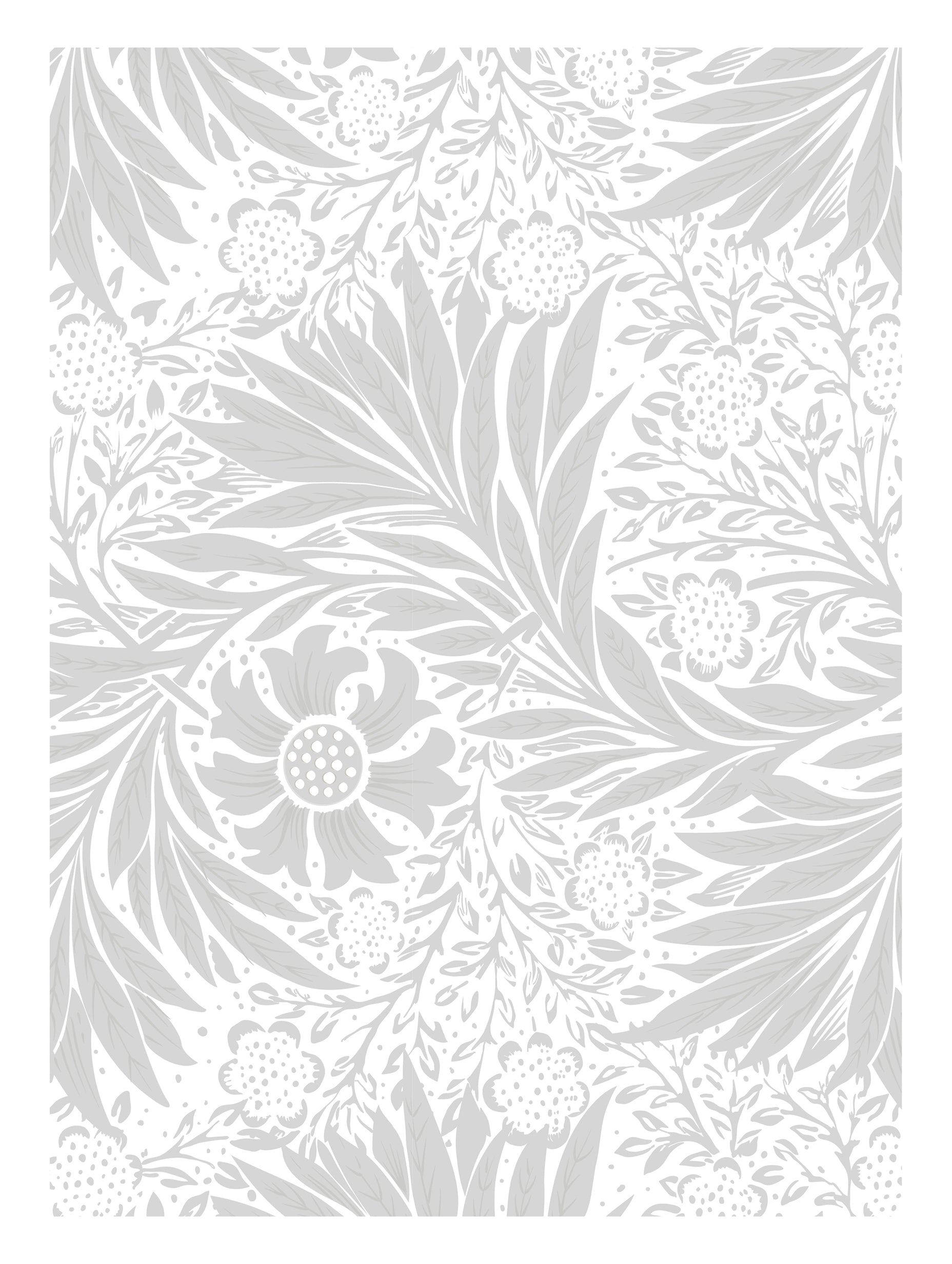 Kunsttrykk fra William Morris med bladmønster