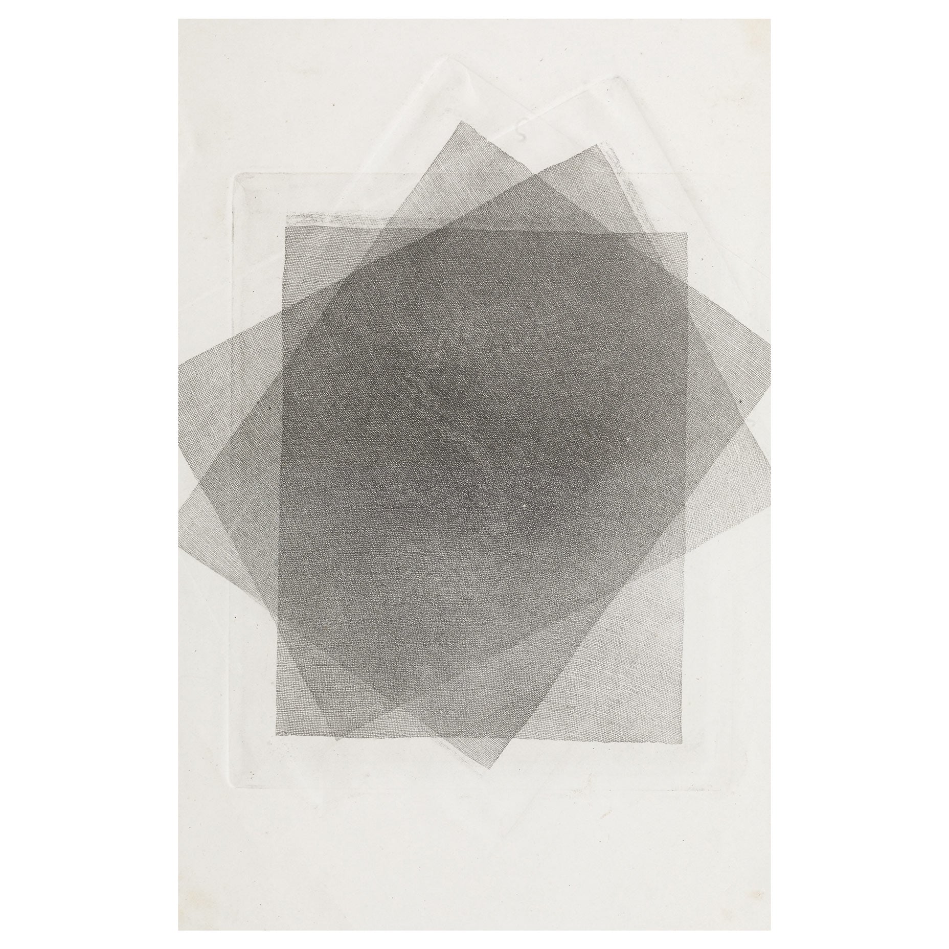 Första huset i en bosättning abstrakt konsttryck