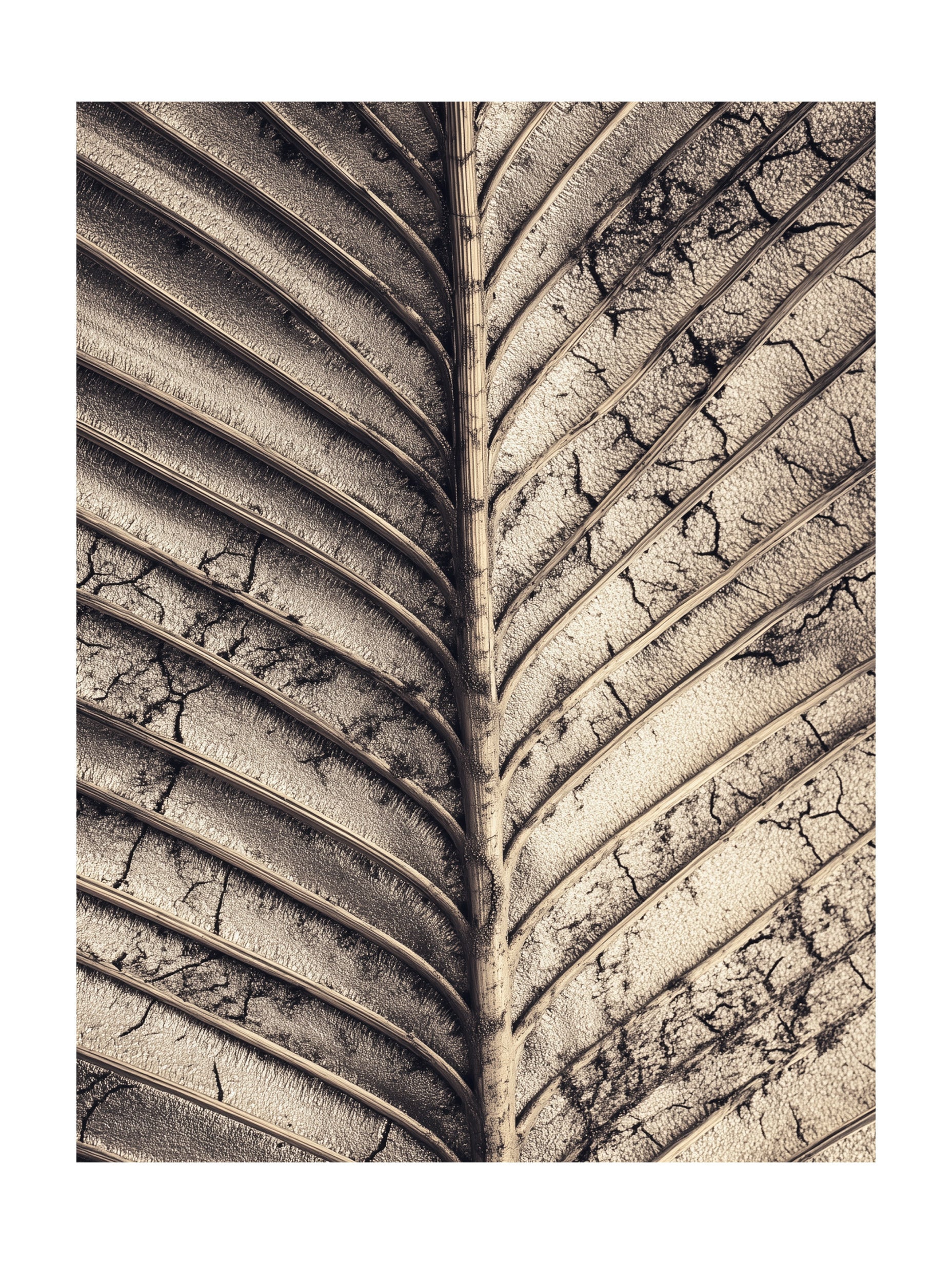 Dried Palm Leaf Art Print