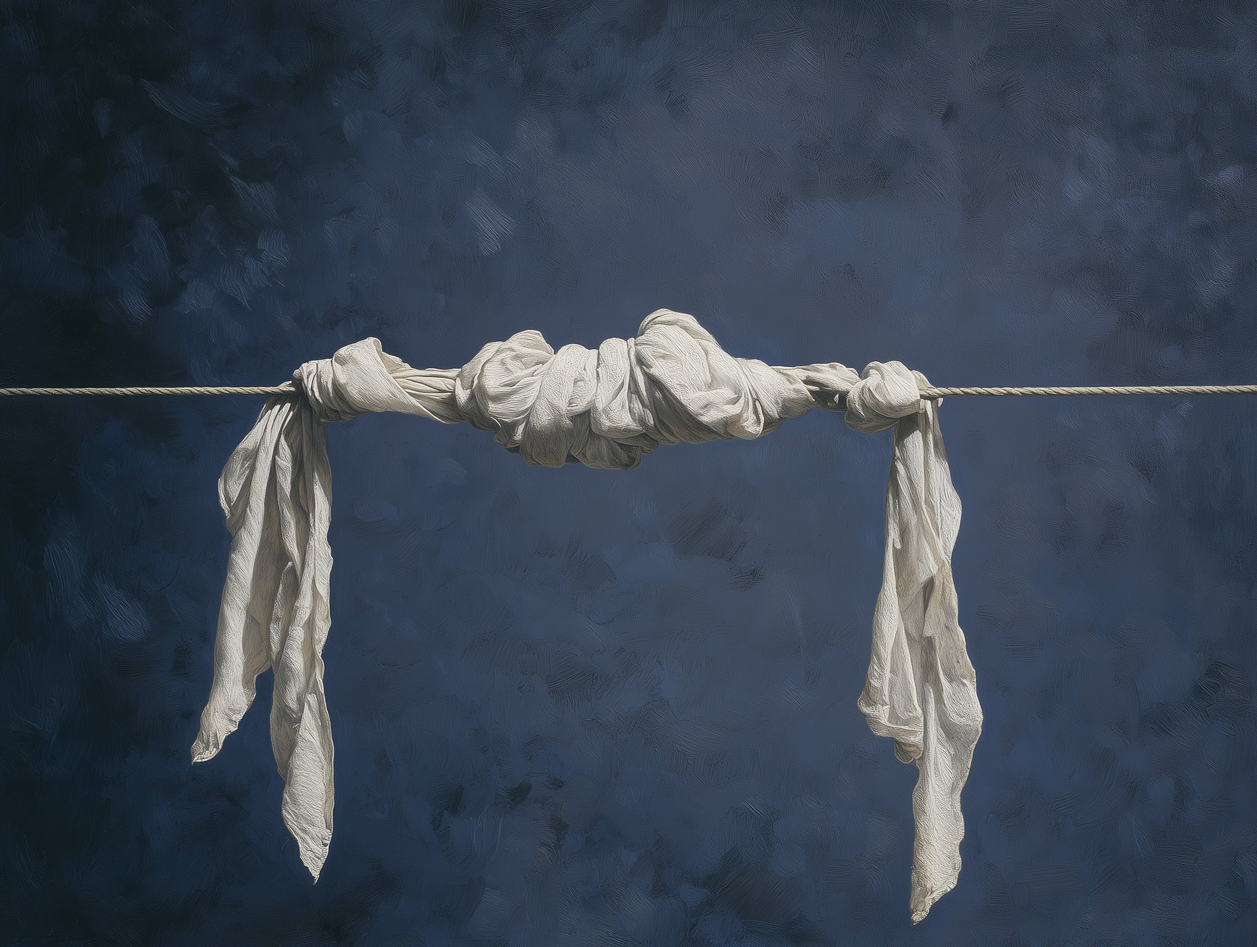 Minimalistisk plakat mellom to ender