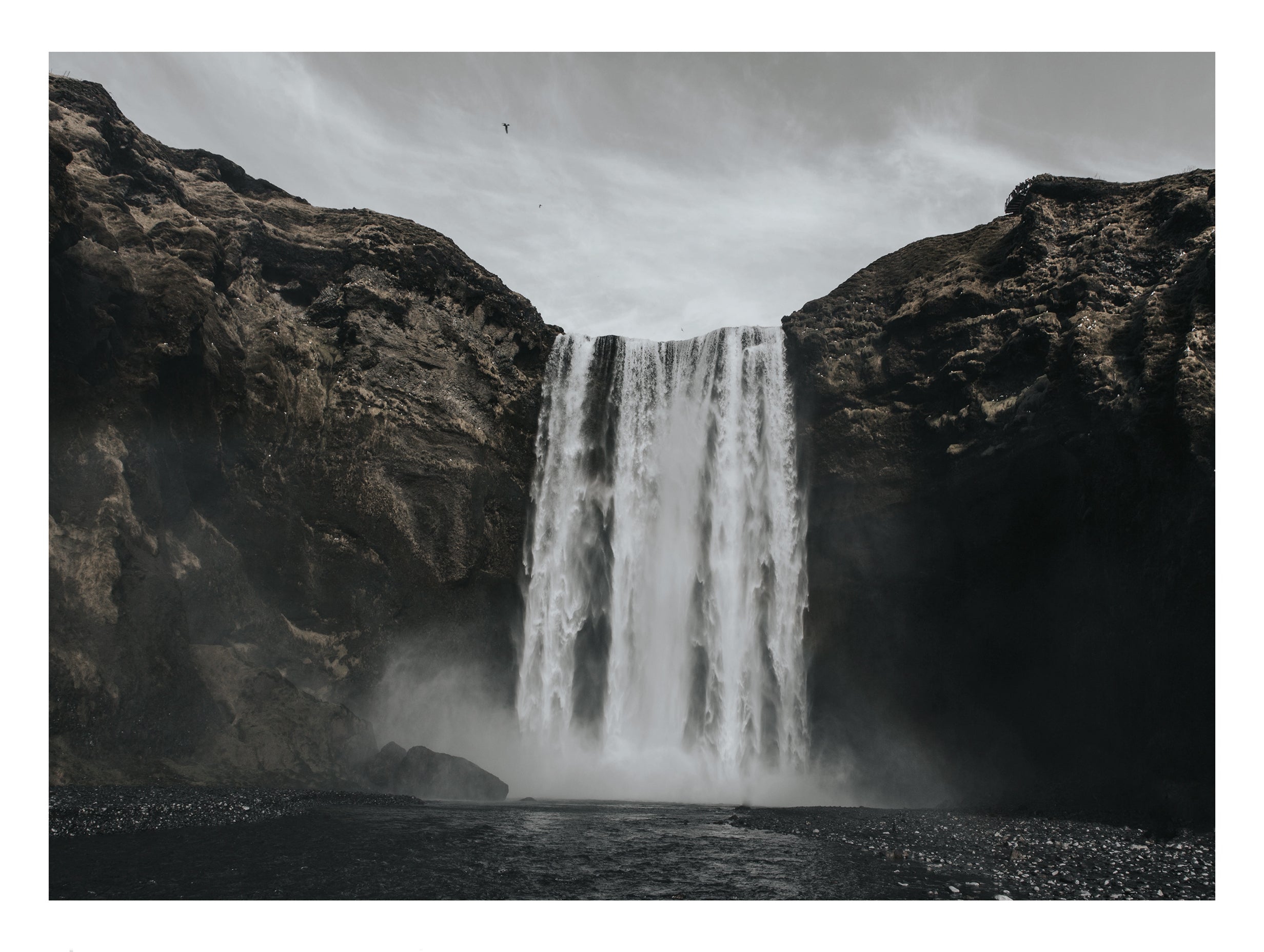 Skógafoss Waterfall Wall Art Print