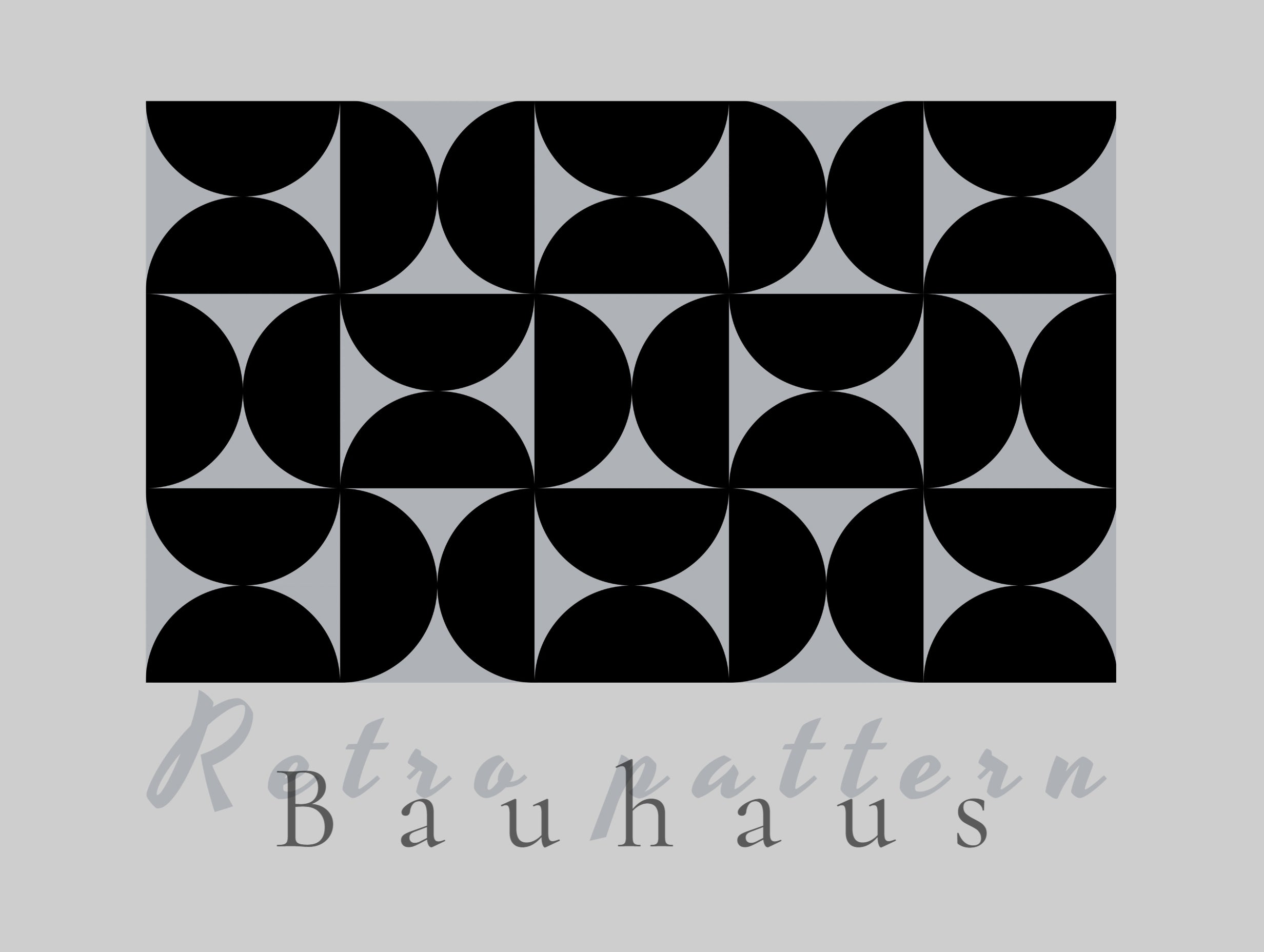 Bauhaus Geometric Pattern Poster