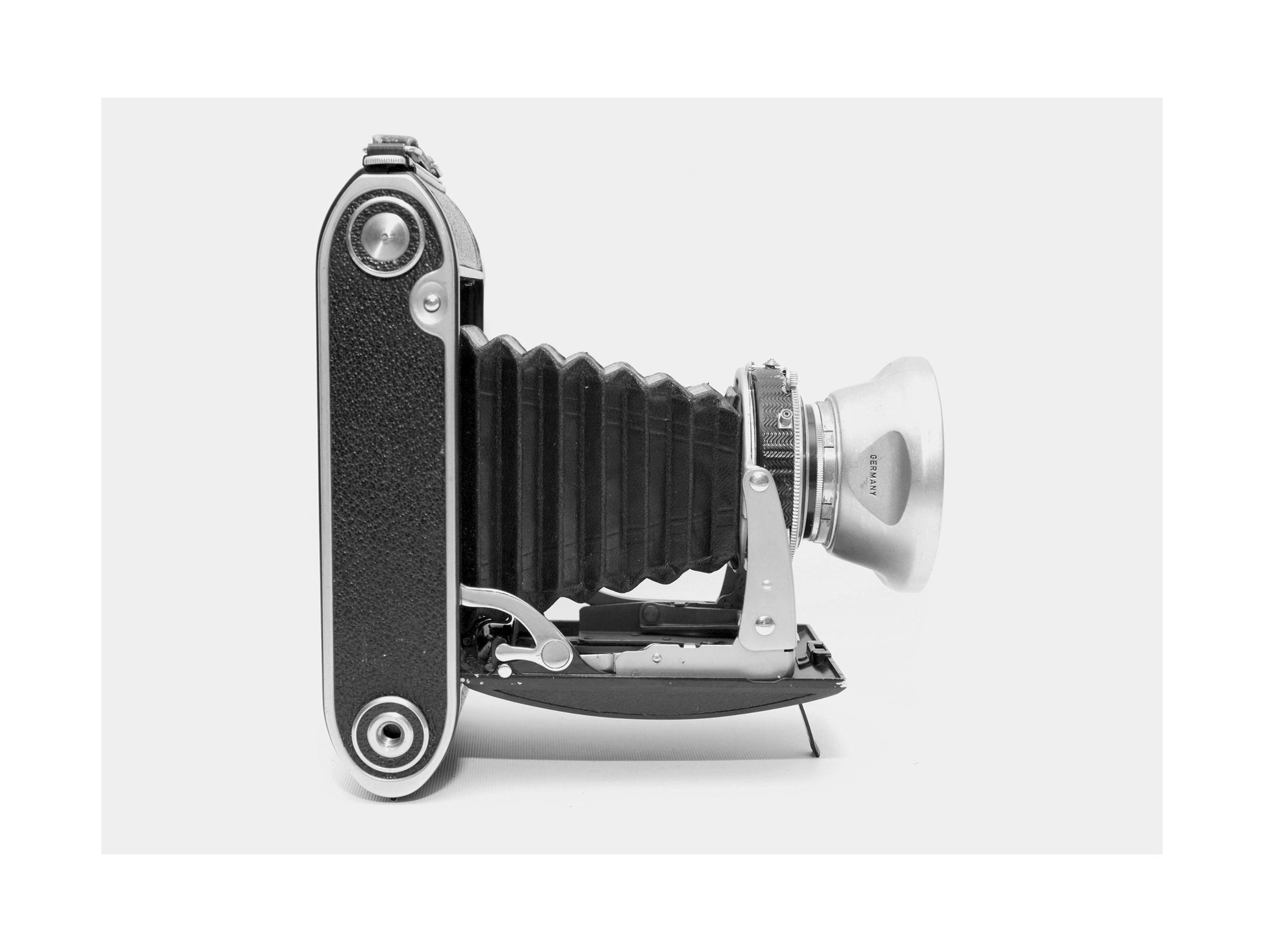 Första huset i en bosättning abstrakt konsttryck