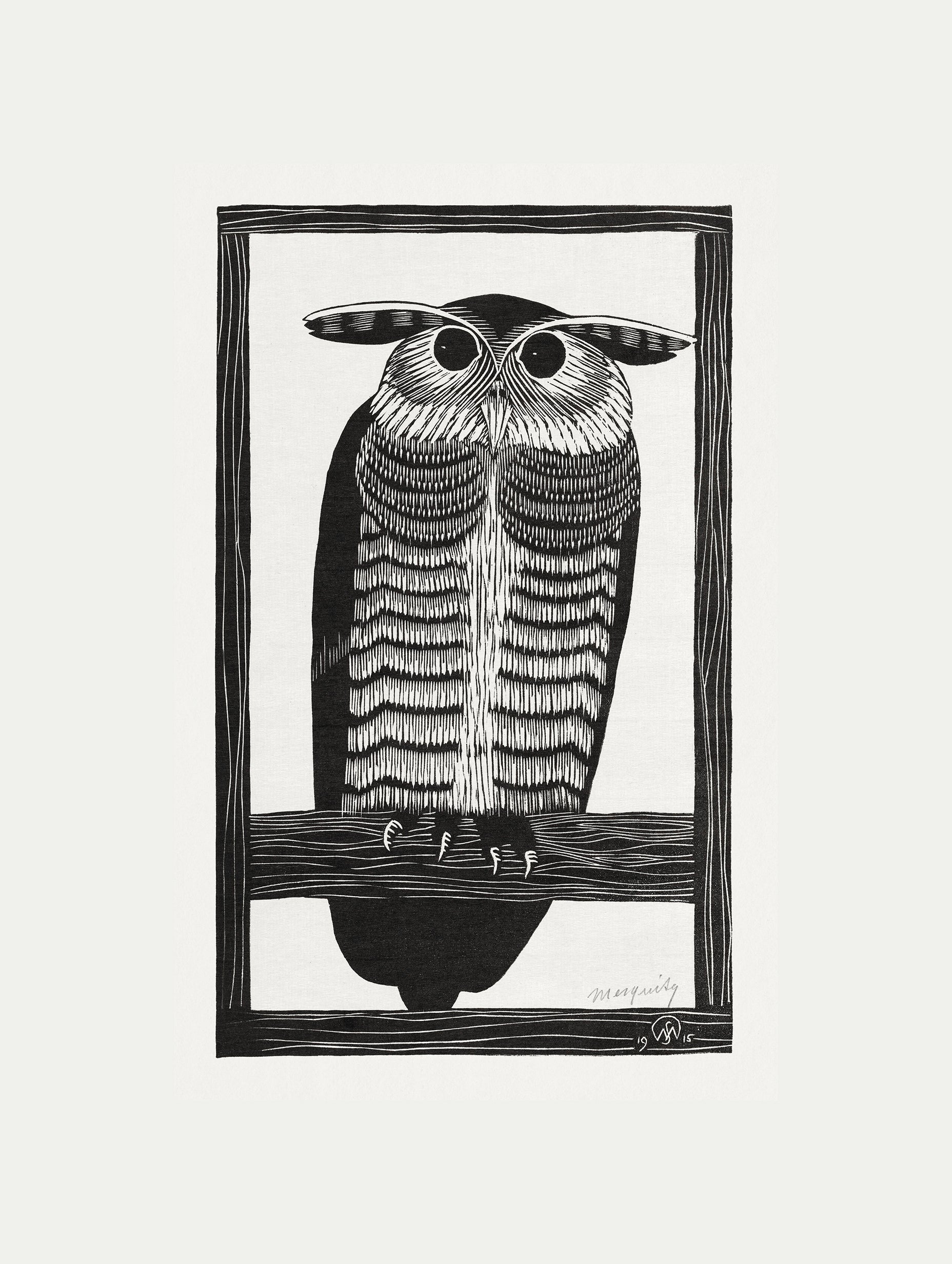 Första huset i en bosättning abstrakt konsttryck