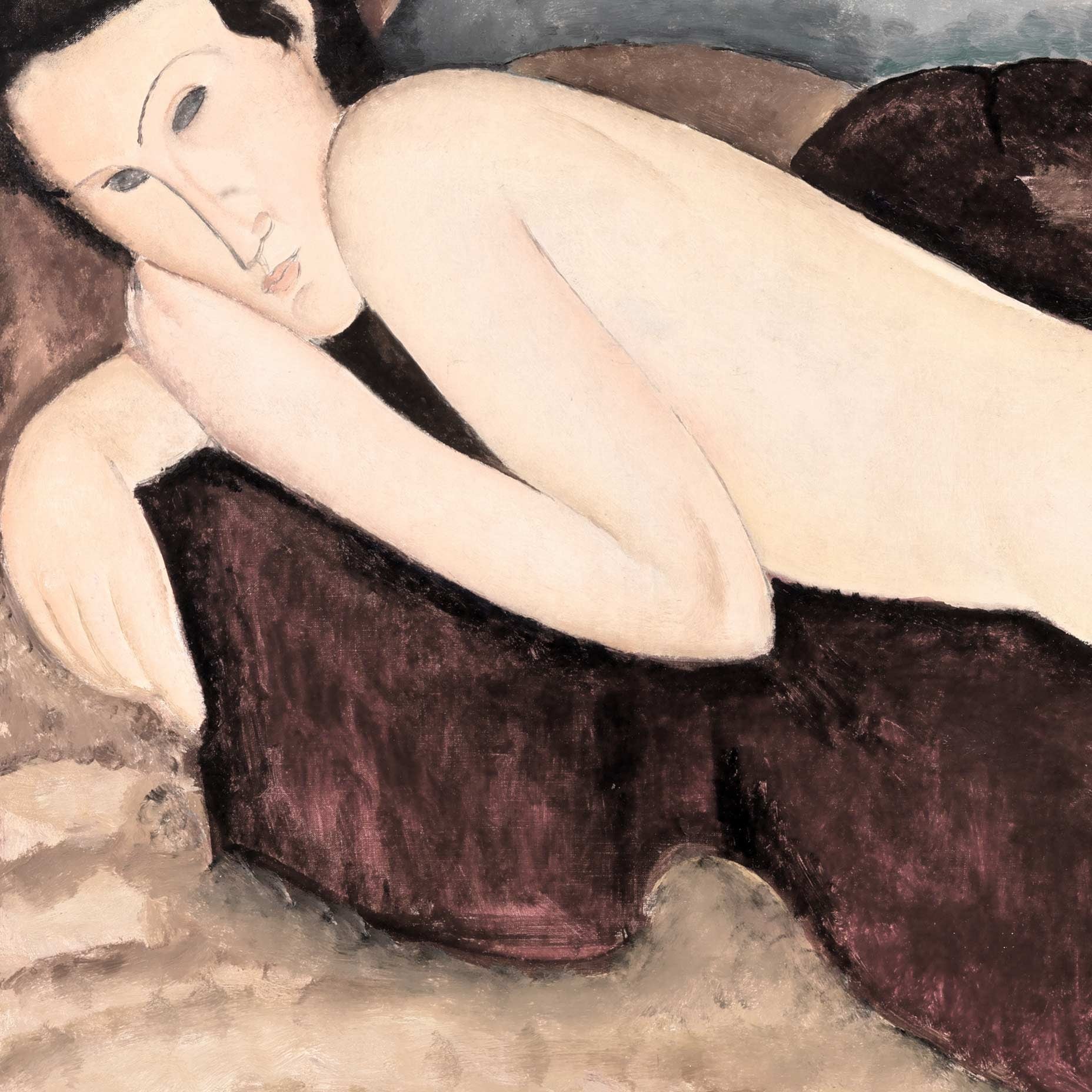 Reclining Nude from the Back Amedeo Modigliani Art Print