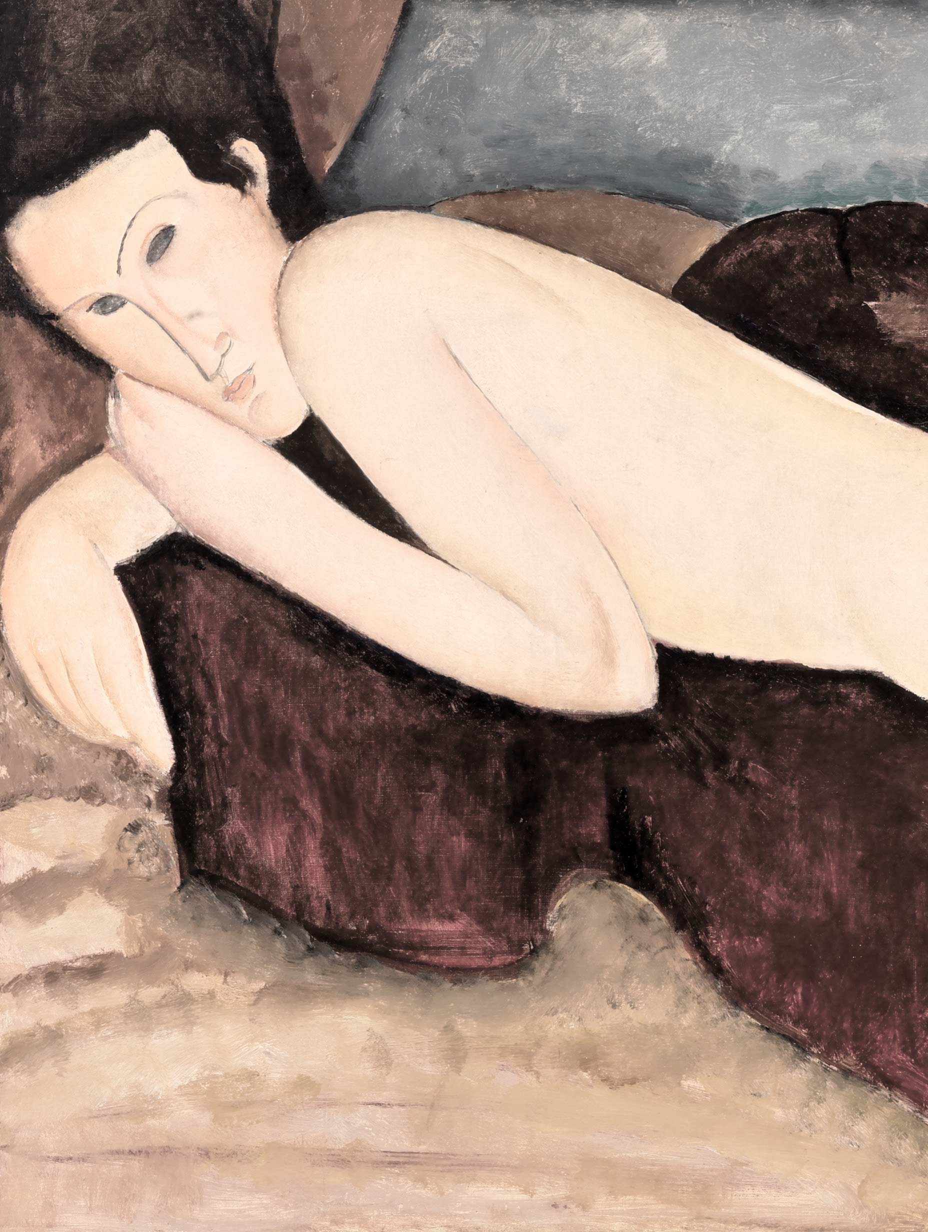 Reclining Nude from the Back Amedeo Modigliani Art Print
