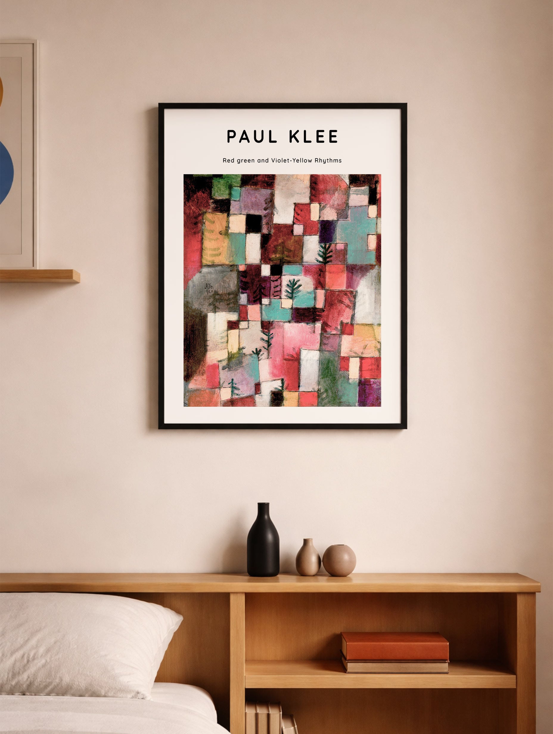 Redgreen and Violet-Yellow Rhythms - Paul Klee Art Prints Mockup