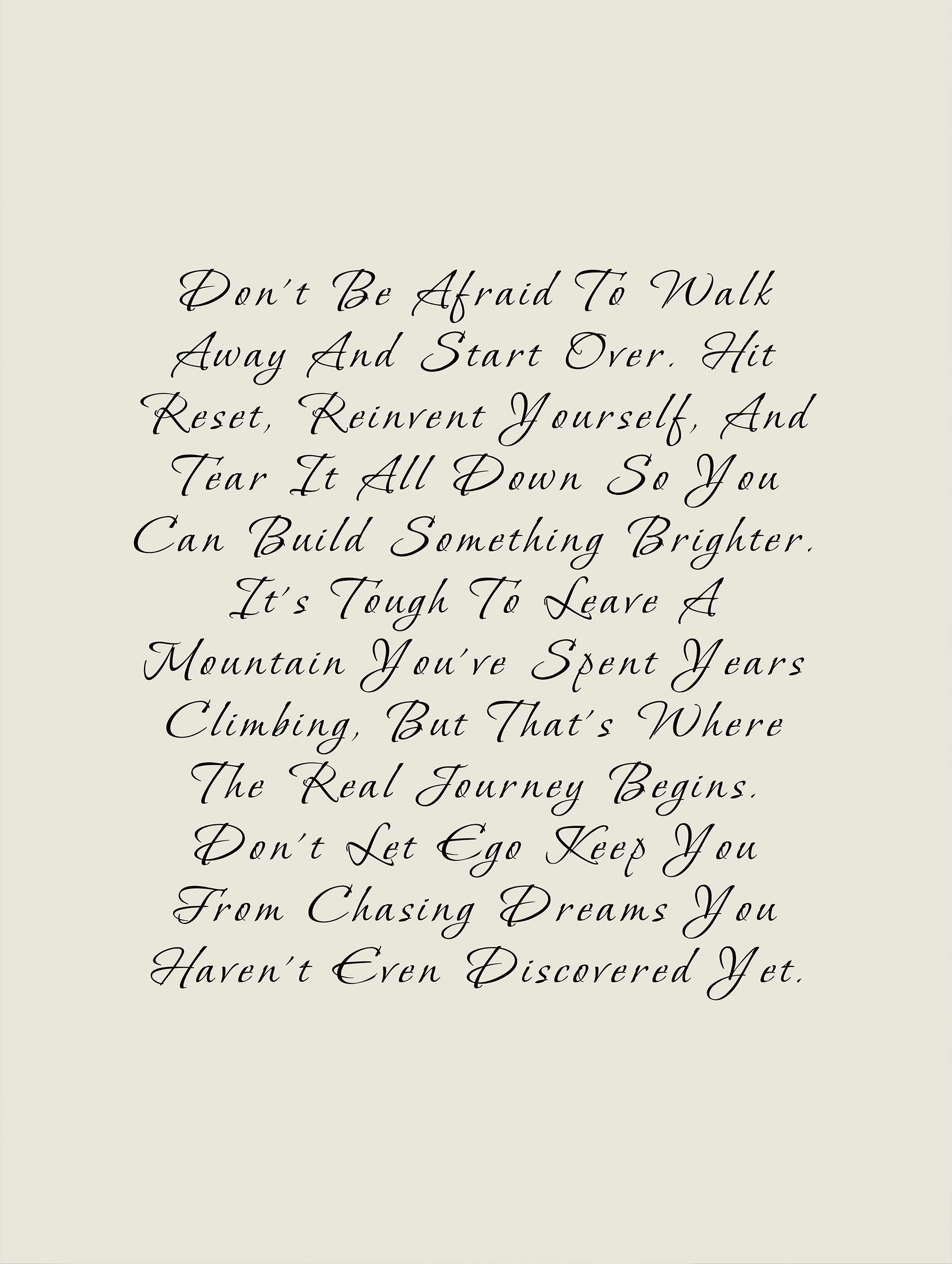 Rewrite Your Story Motivational Poster