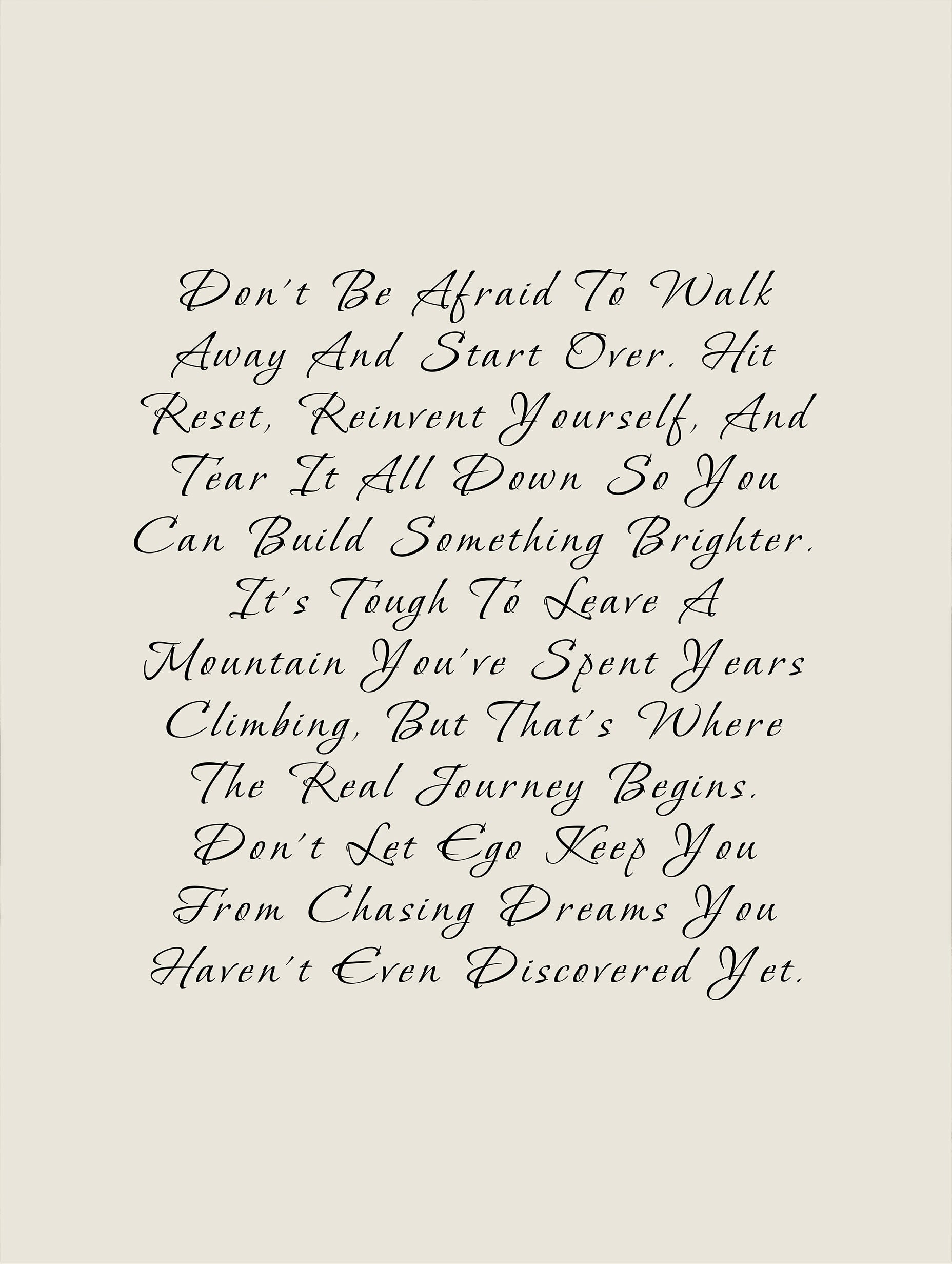 Rewrite Your Story Motivational Poster