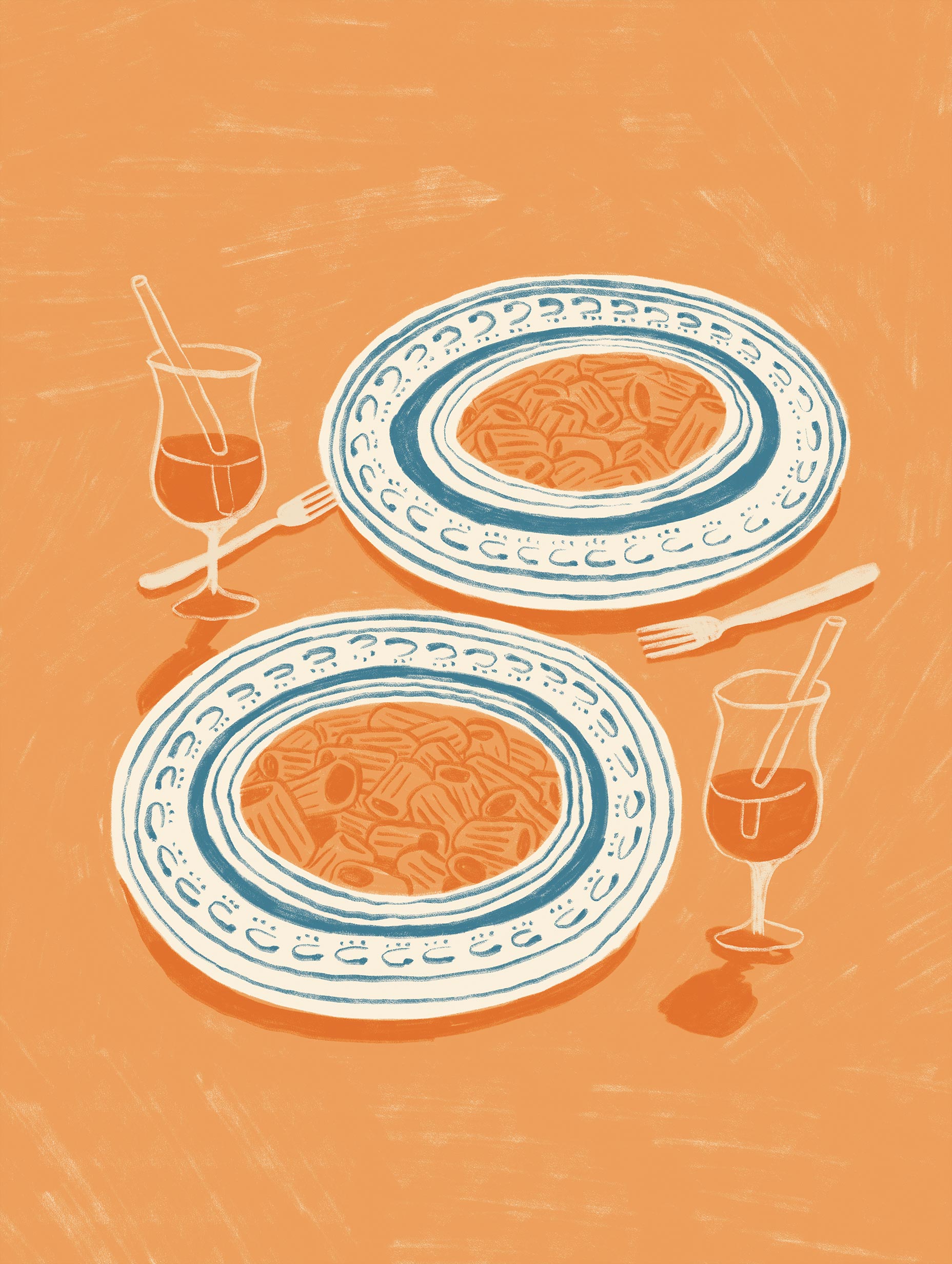 Lydia Greaves - Rigatoni Pasta Poster