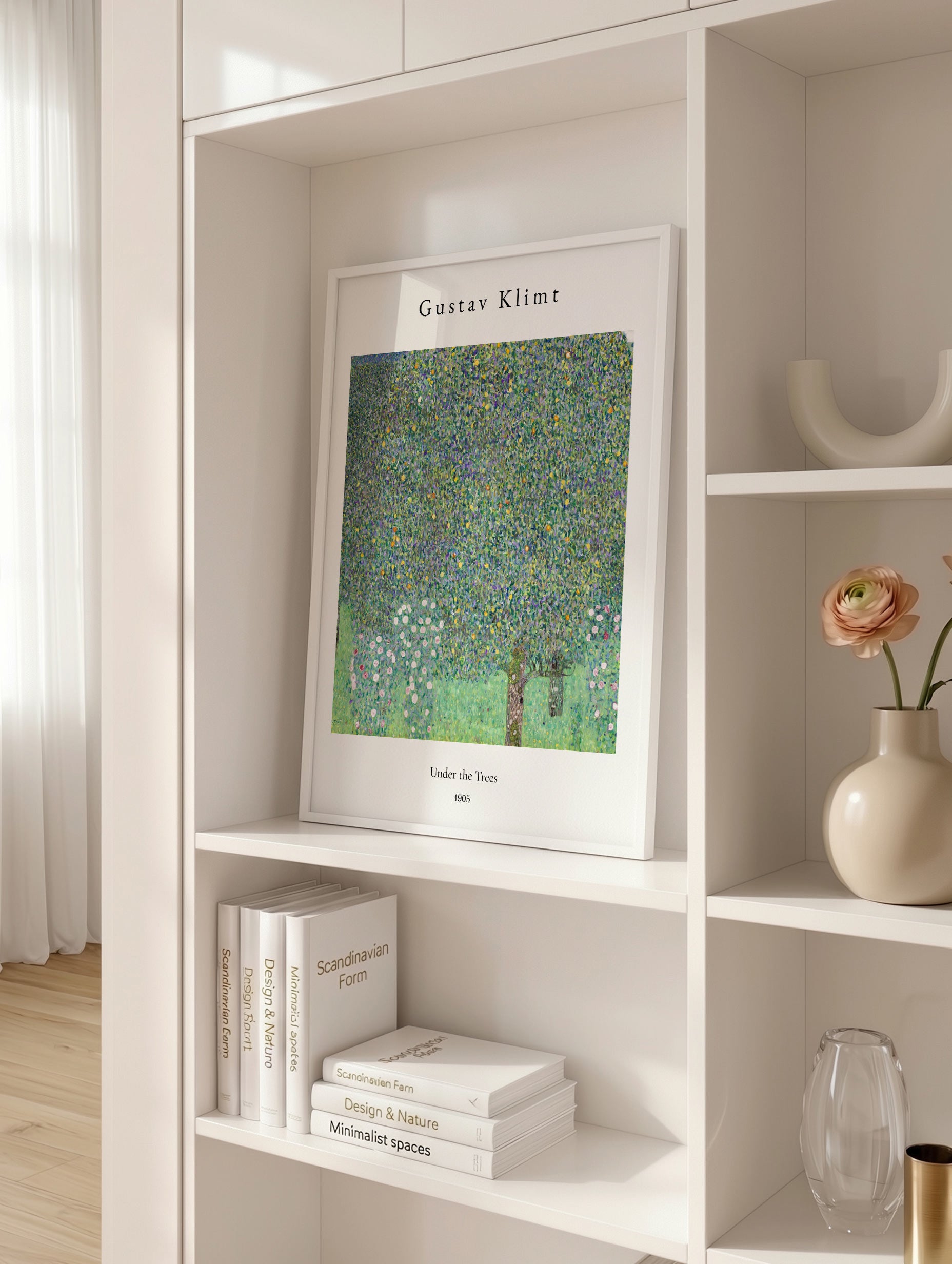 Rosebushes under the Trees - Gustav Klimt Mockup