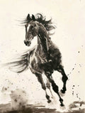 Running Horse Animal Art Print