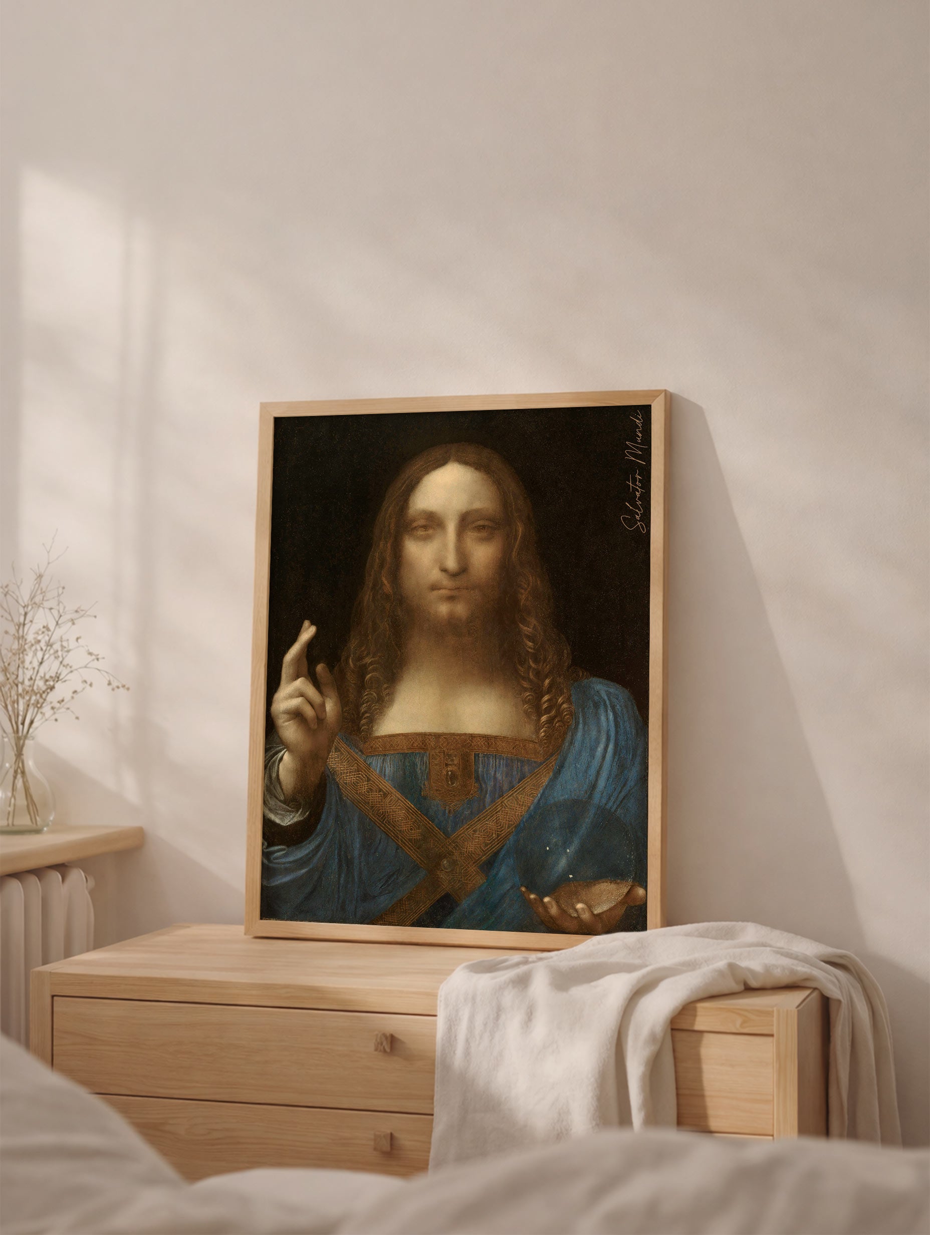 Saviour of the World - Leonardo Da Vinci Art Print Mockup