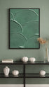 Scalloped Texture Abstract Art Print Mockup