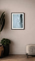 Seagull Flying in Front of a Skógafoss Waterfall Wall Art Mockup