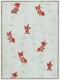 Seamless gold fish -Watanabe Seitei Art Prints