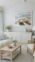 Seaside Chairs Art Print Mockup