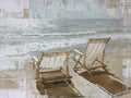 Seaside Chairs Art Print