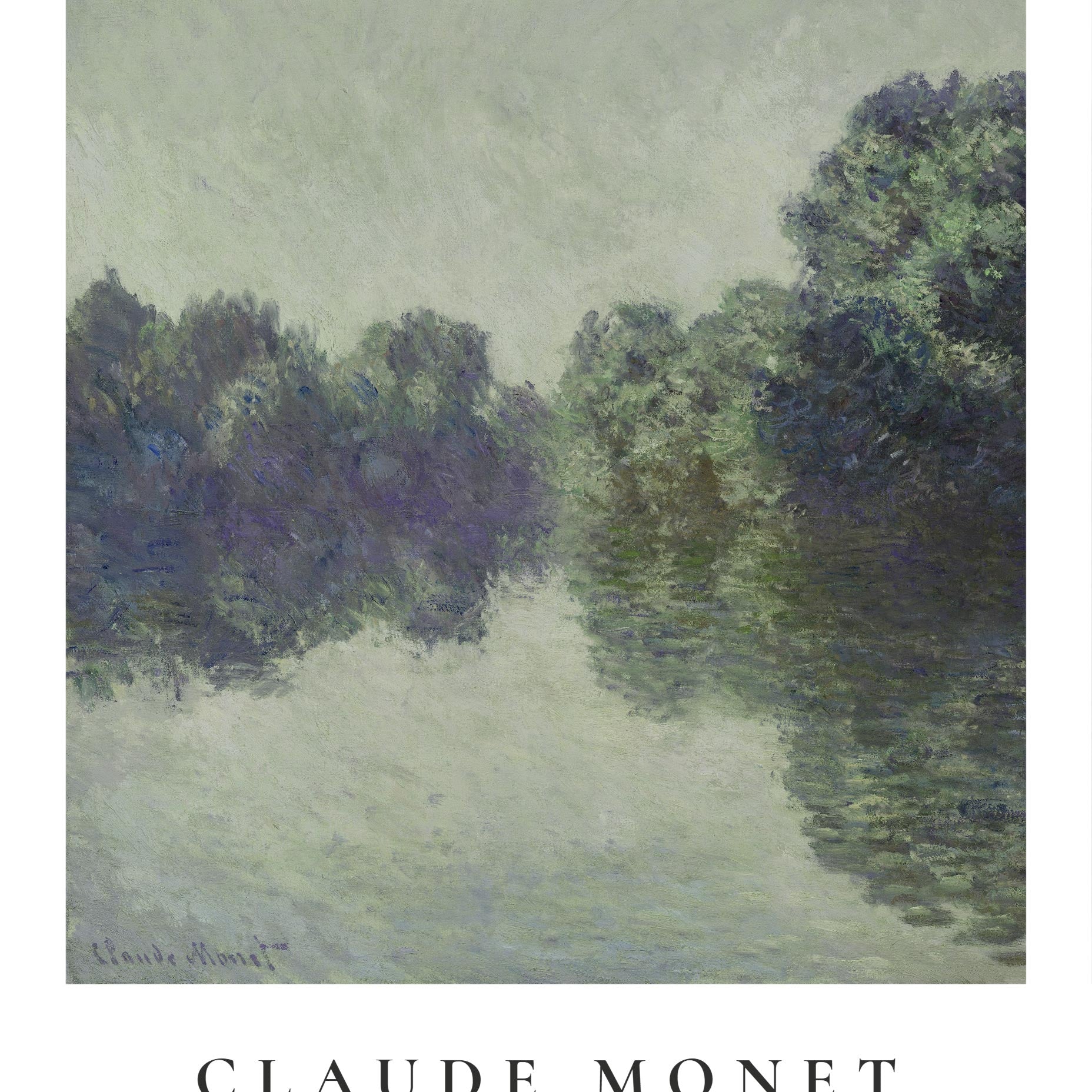 The Seine at Giverny Claude Monet Art Print
