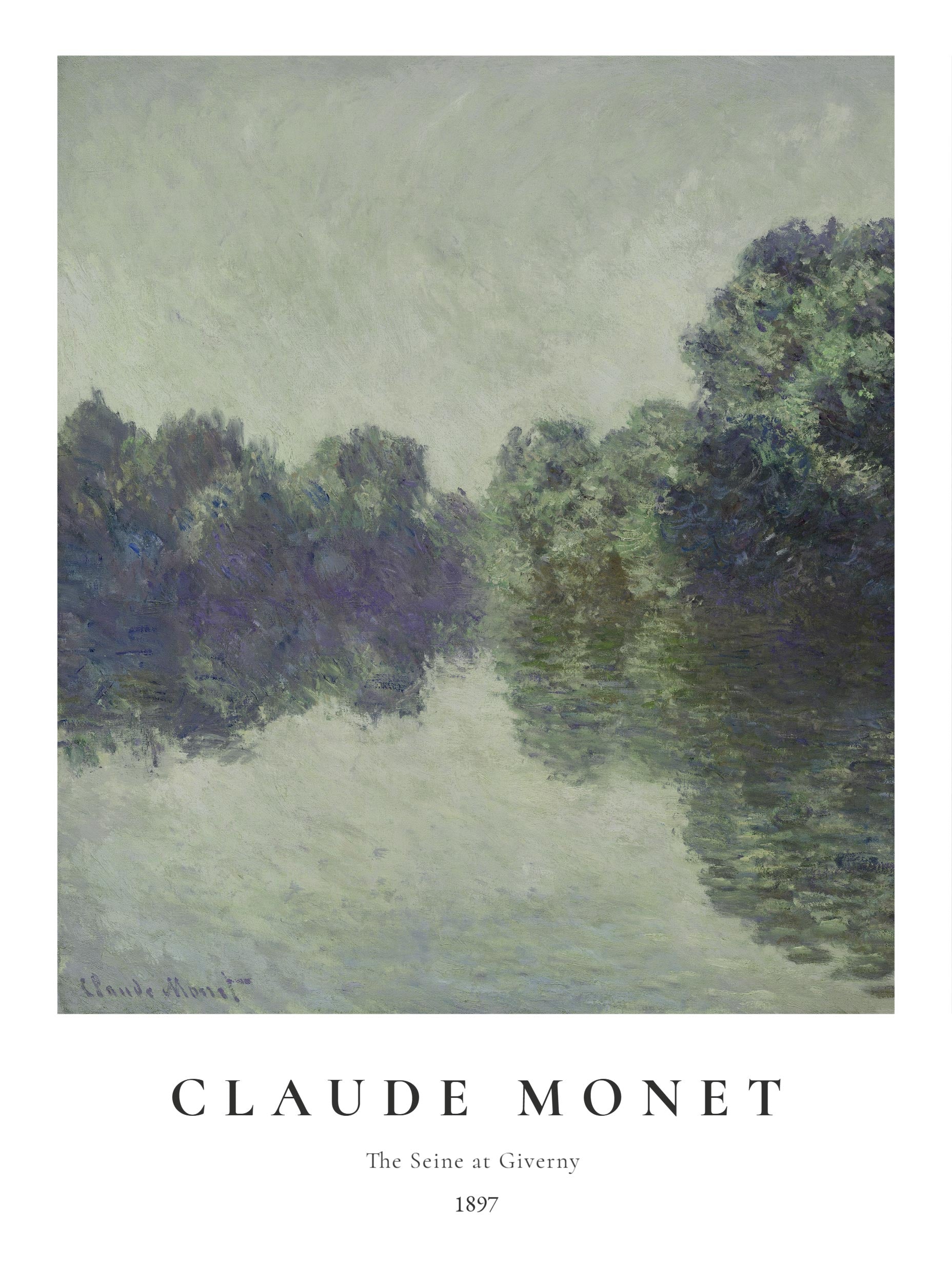 The Seine at Giverny Claude Monet Art Print