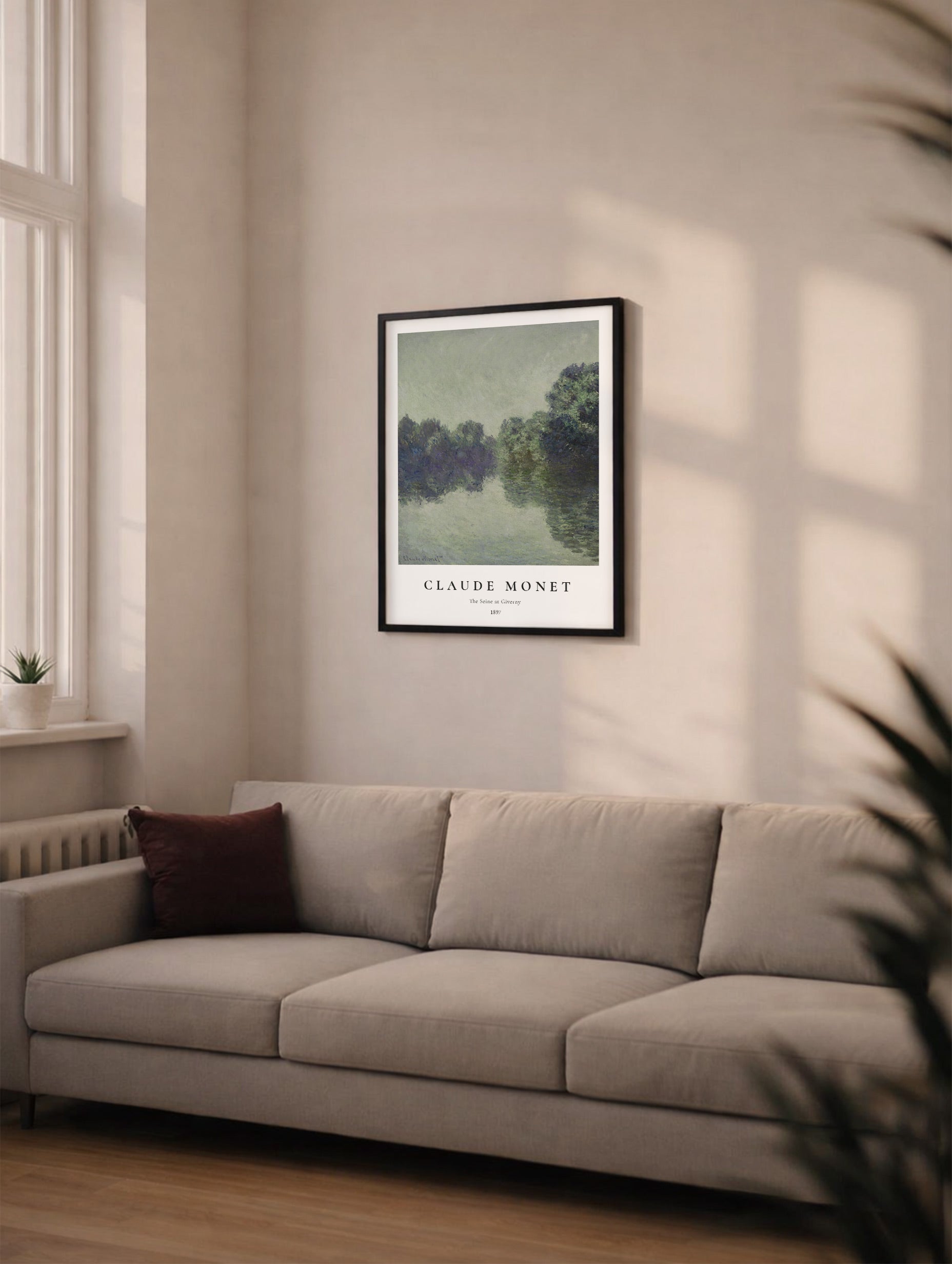 The Seine at Giverny Claude Monet Art Print