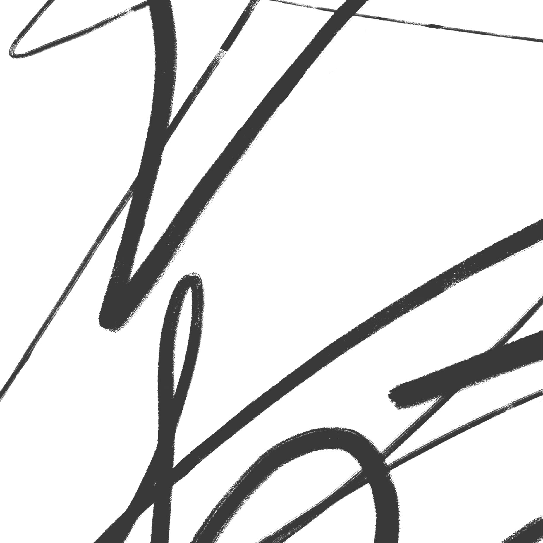 Signature Design Line Art Print