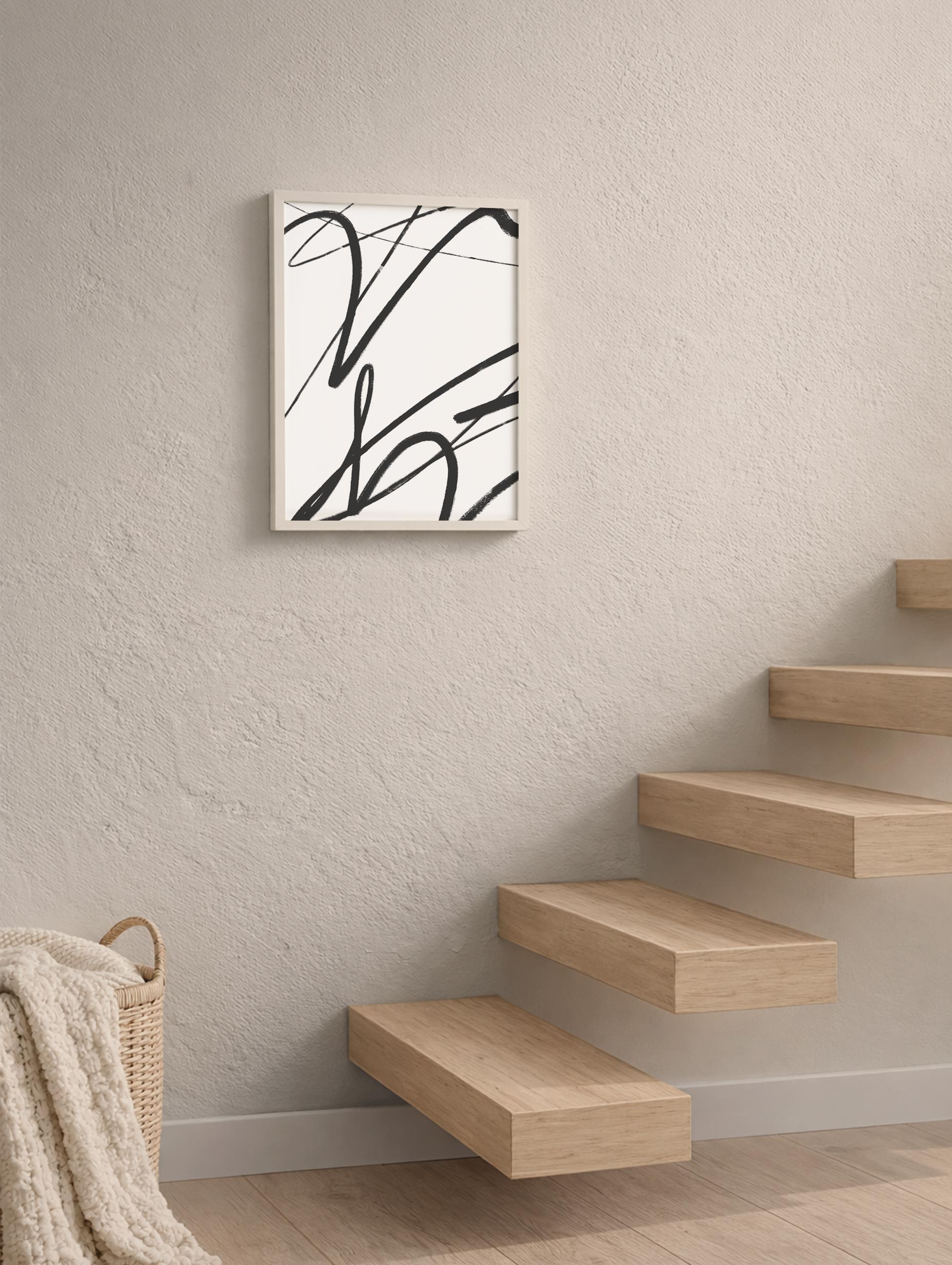 Signature Design Line Art Print Mockup