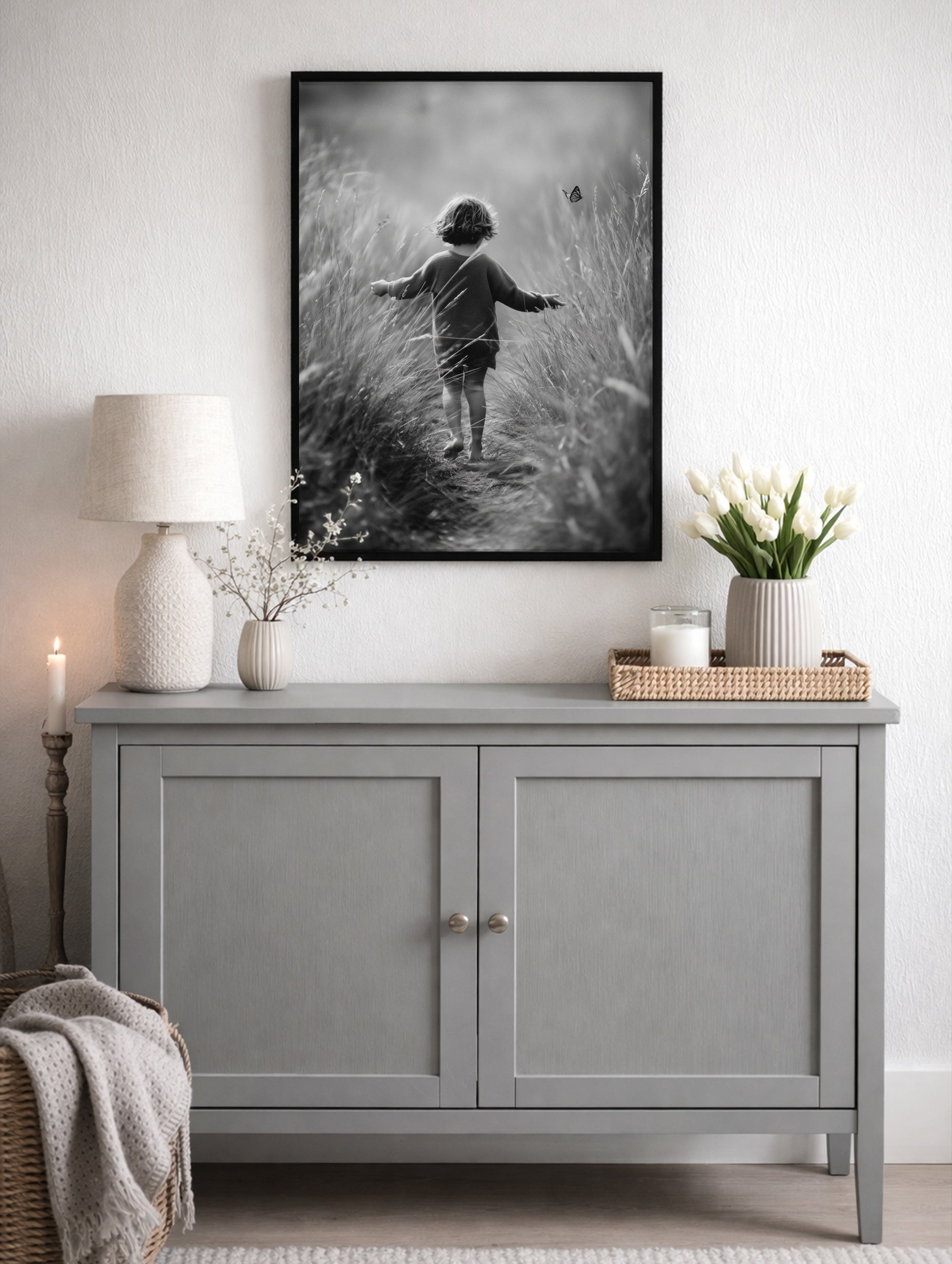 Simple Days Black and White Poster