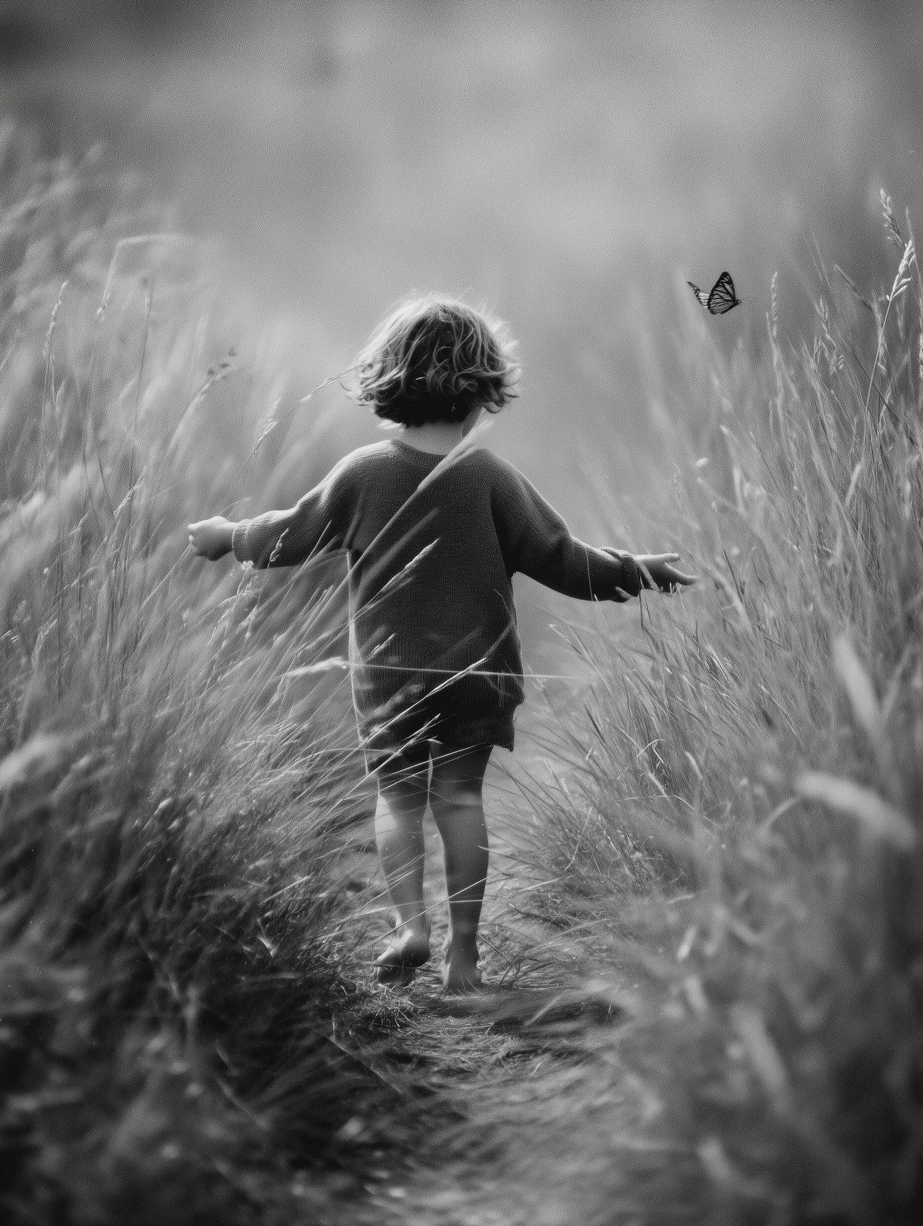 Simple Days Black and White Poster