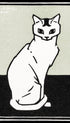 Sitting Cat Julie de Graag Animal Art Print