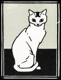 Sitting Cat Julie de Graag Animal Art Print
