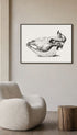 Skull of a cow Jean Bernard Art Print No 2 Mockup