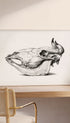 Skull of a cow Jean Bernard Art Print No 2 Mockup