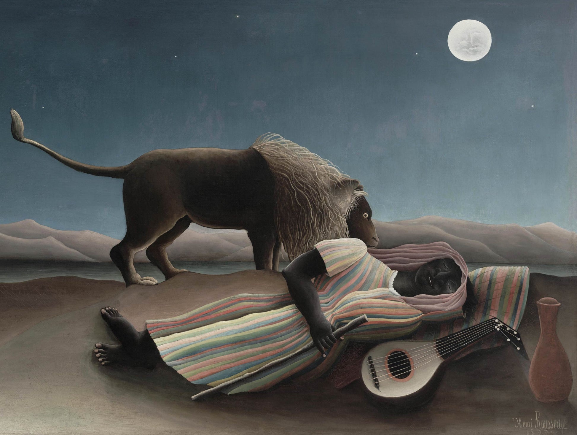 The Sleeping Gypsy Henri Rousseau Art Print