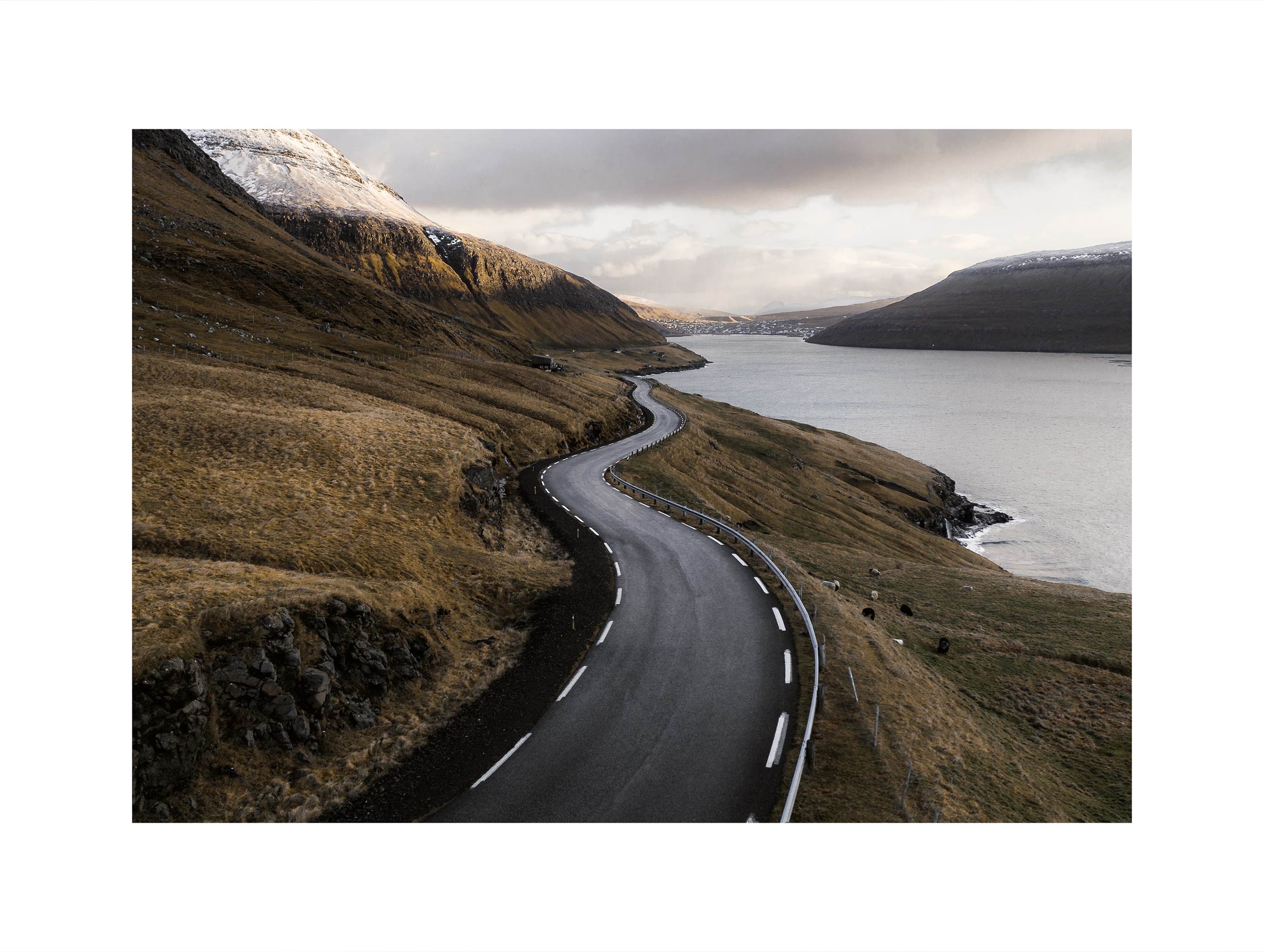 The Snake Road of Faroe Islands Landscape Wall Art