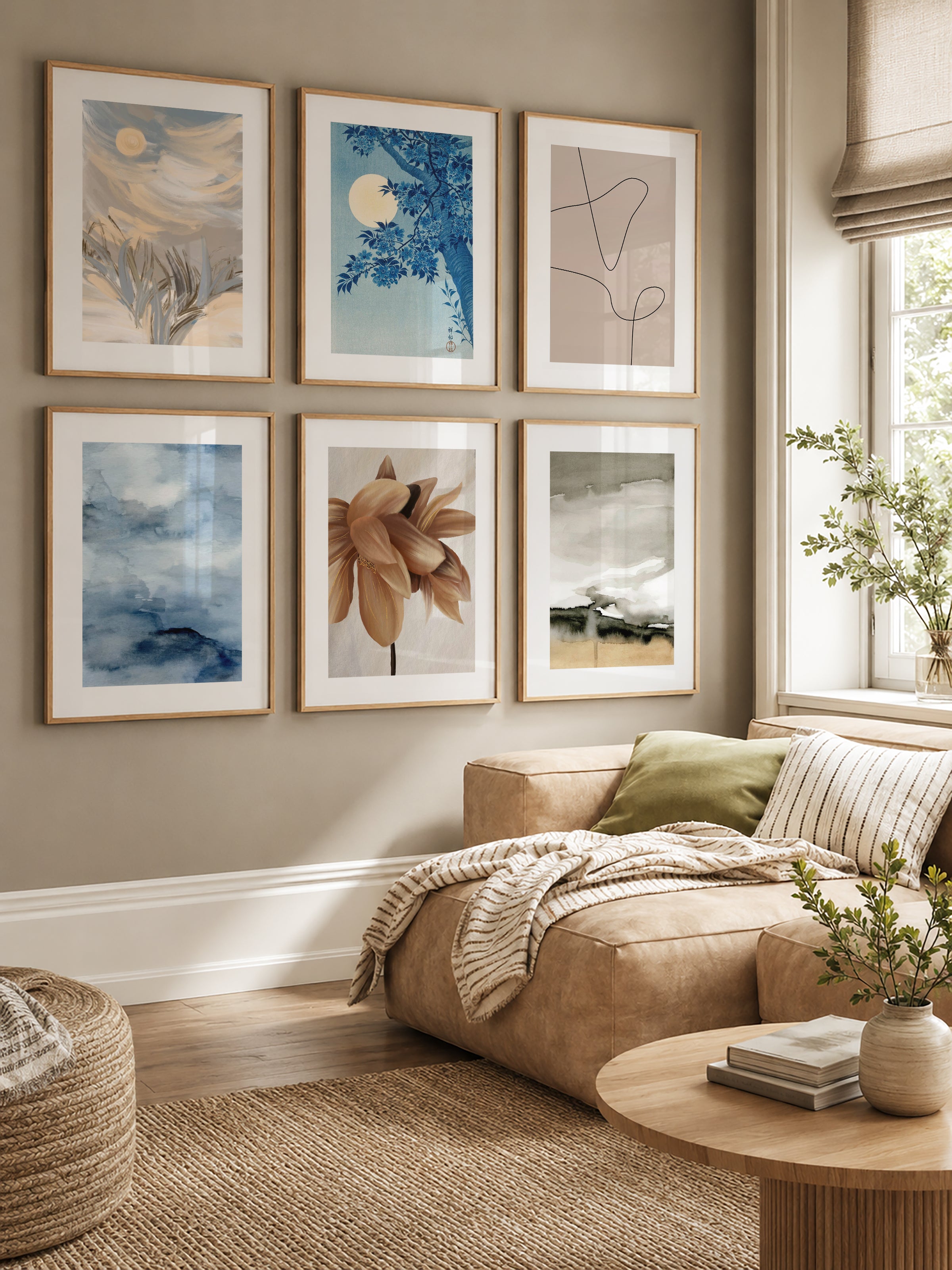 Soft Pastel gallery wall