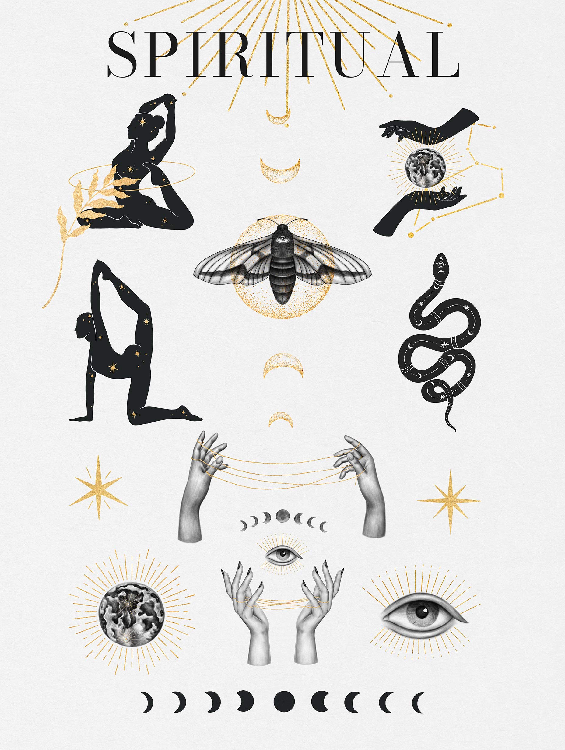 Spiritual Symbols Poster