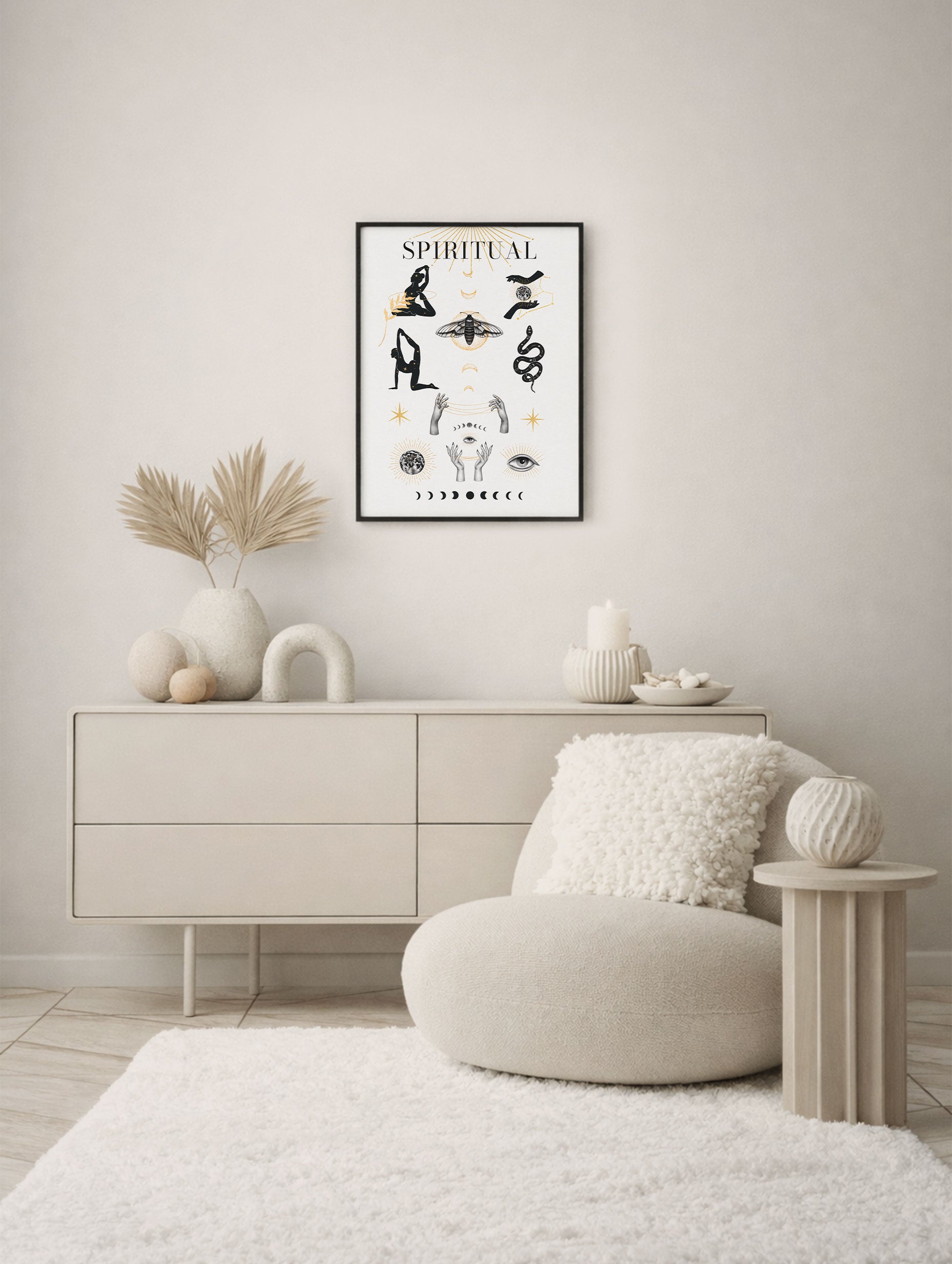 Spiritual Symbols Poster Mockup