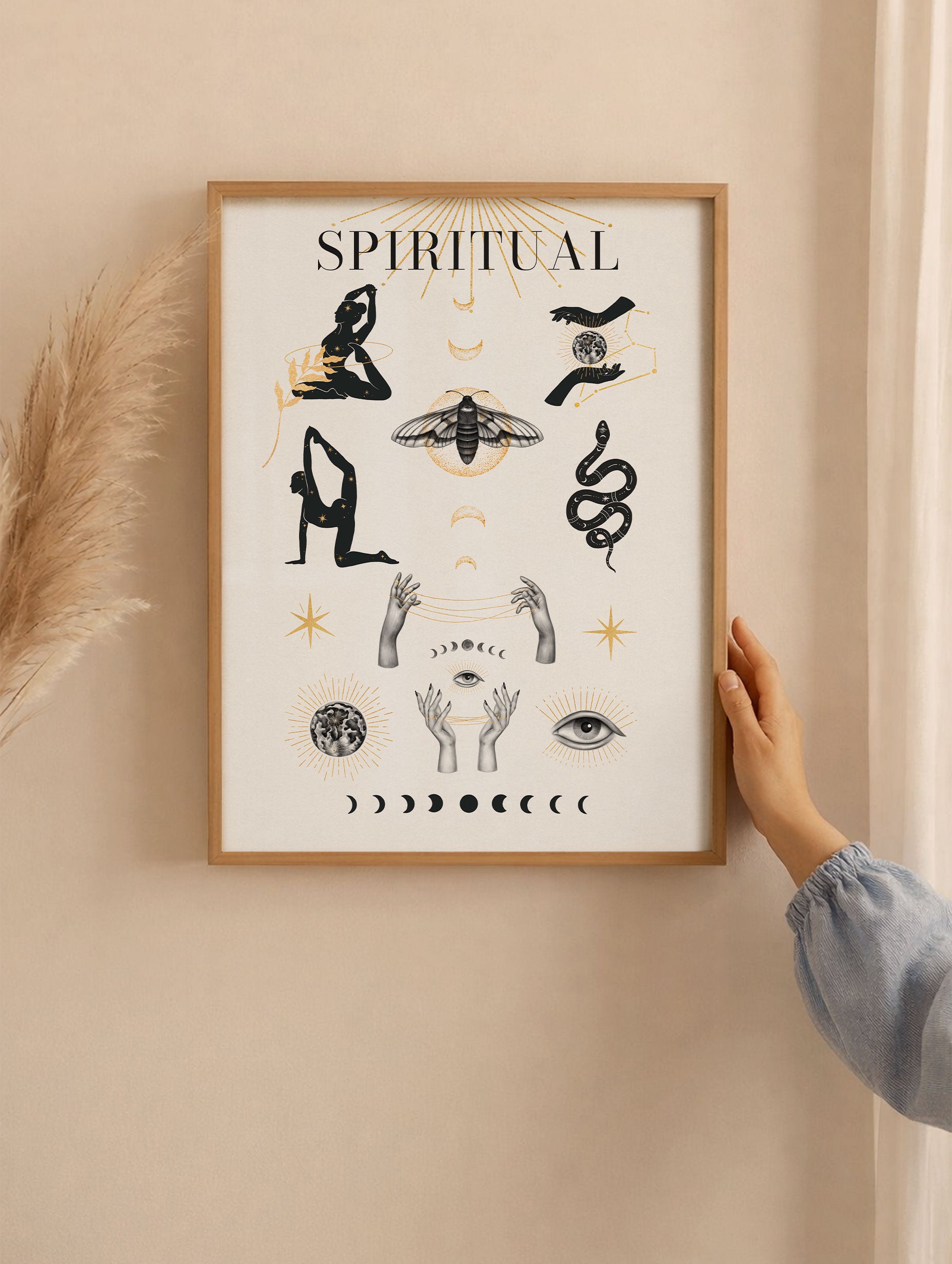Spiritual Symbols Poster Mockup